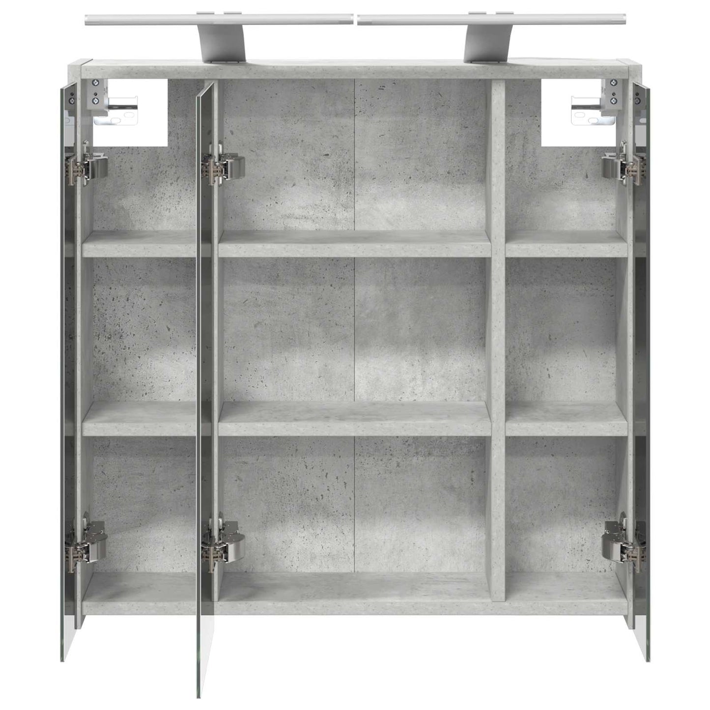 Fürdőszobai tükörszekrény Beton Szürke 63,5 x 16 x 62,5 cm