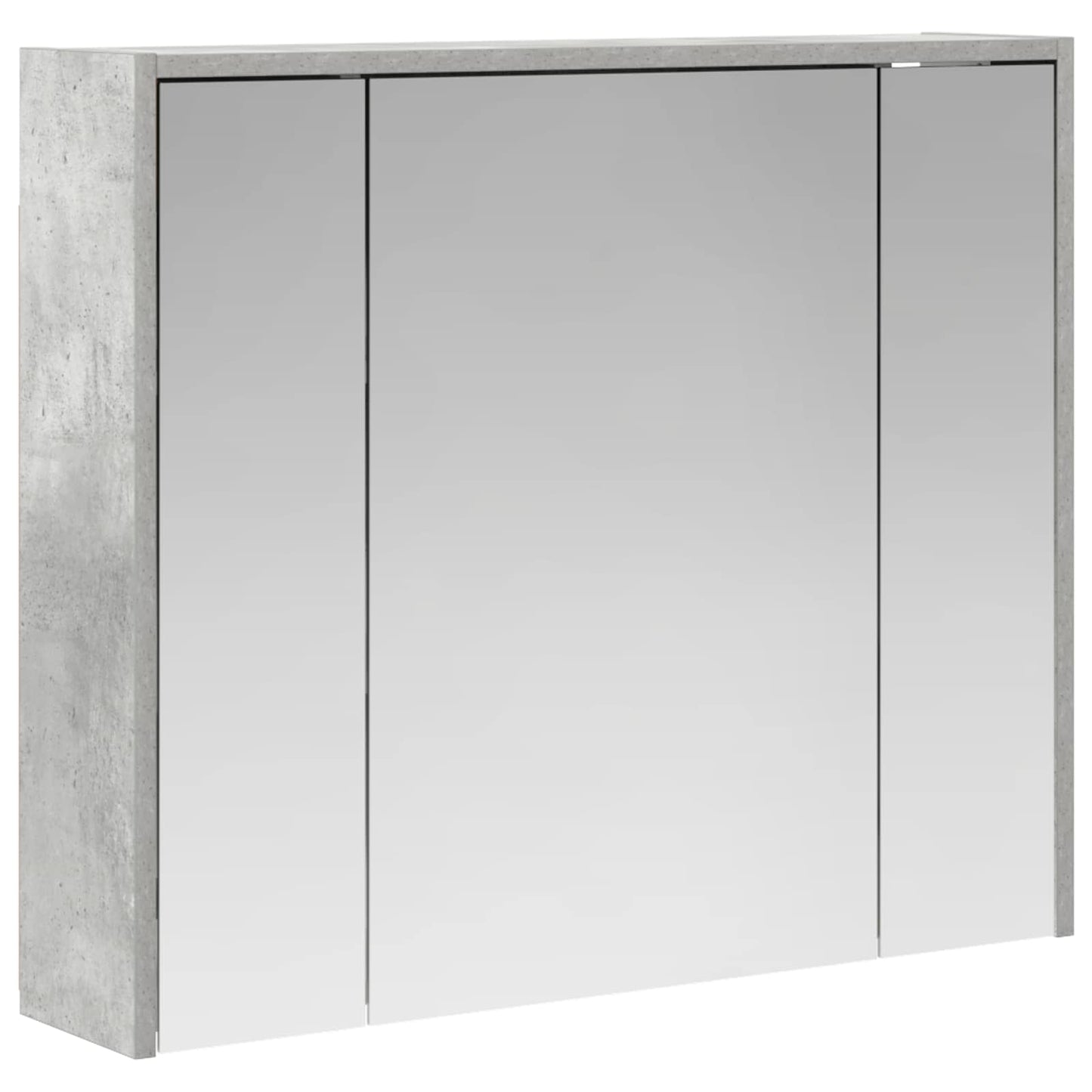 Fürdőszobai tükörszekrény Beton Szürke 73,5 x 16 x 62,5 cm