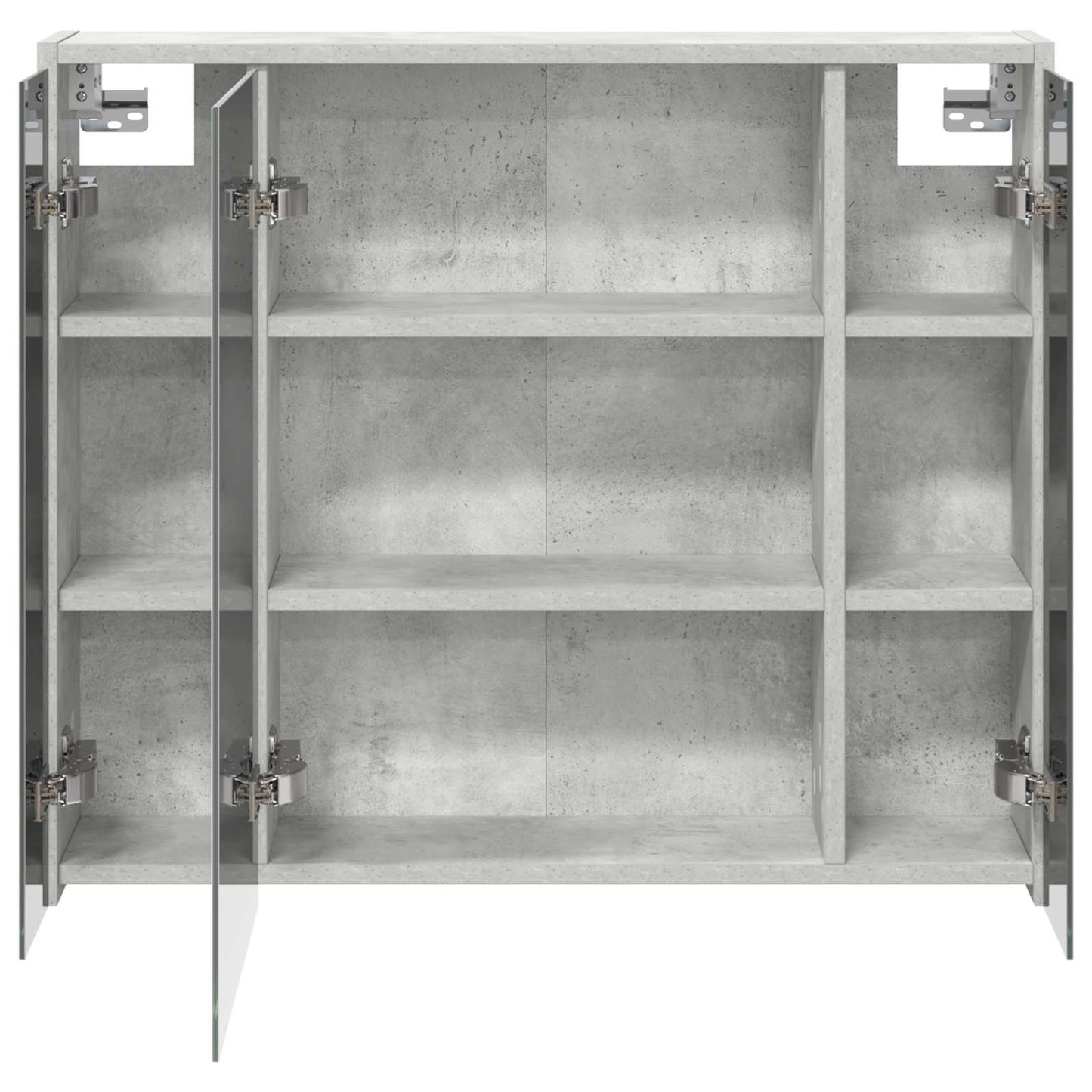 Fürdőszobai tükörszekrény Beton Szürke 73,5 x 16 x 62,5 cm