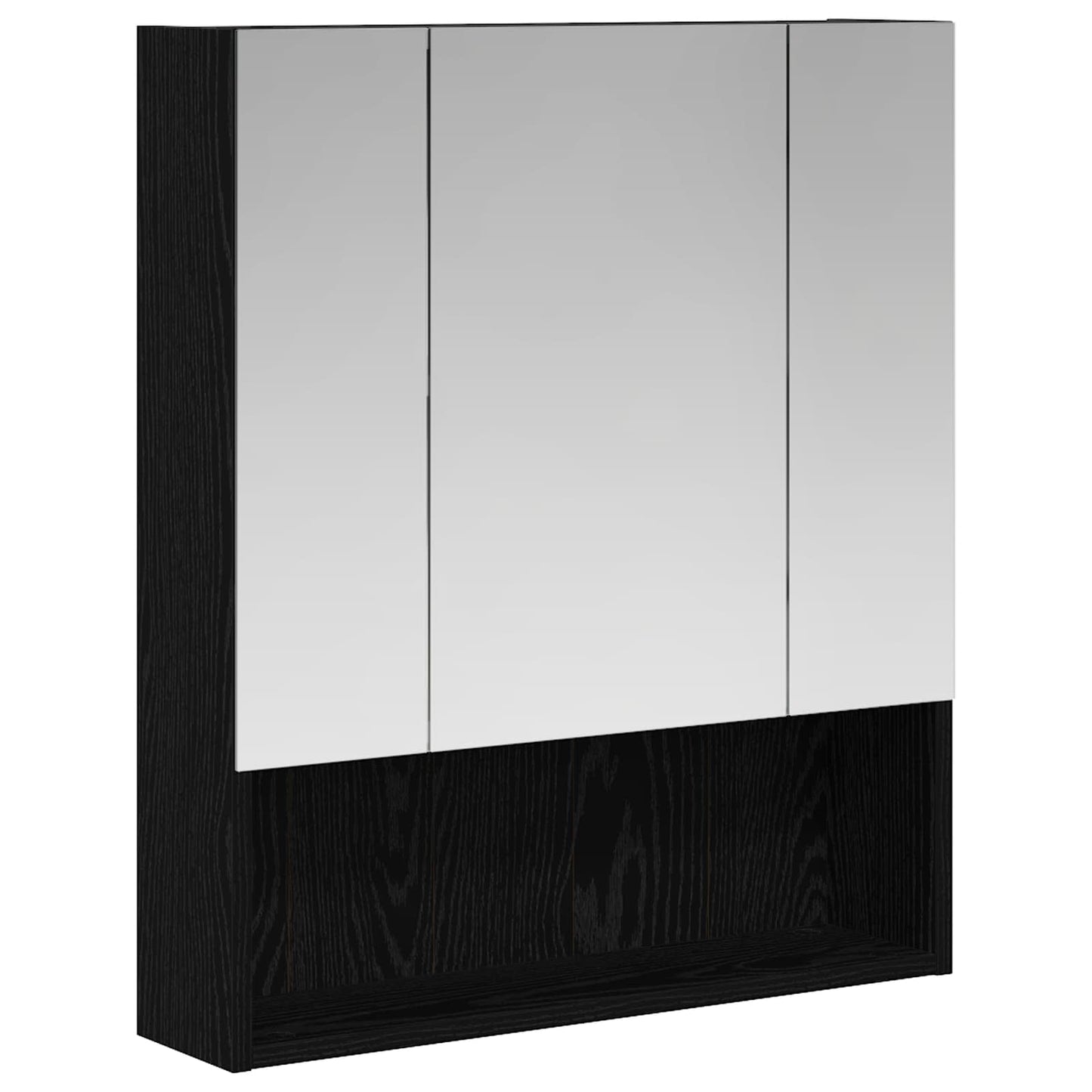 Fürdőszobai tükörszekrény Fekete tölgy 60 x 14.5 x 70 cm