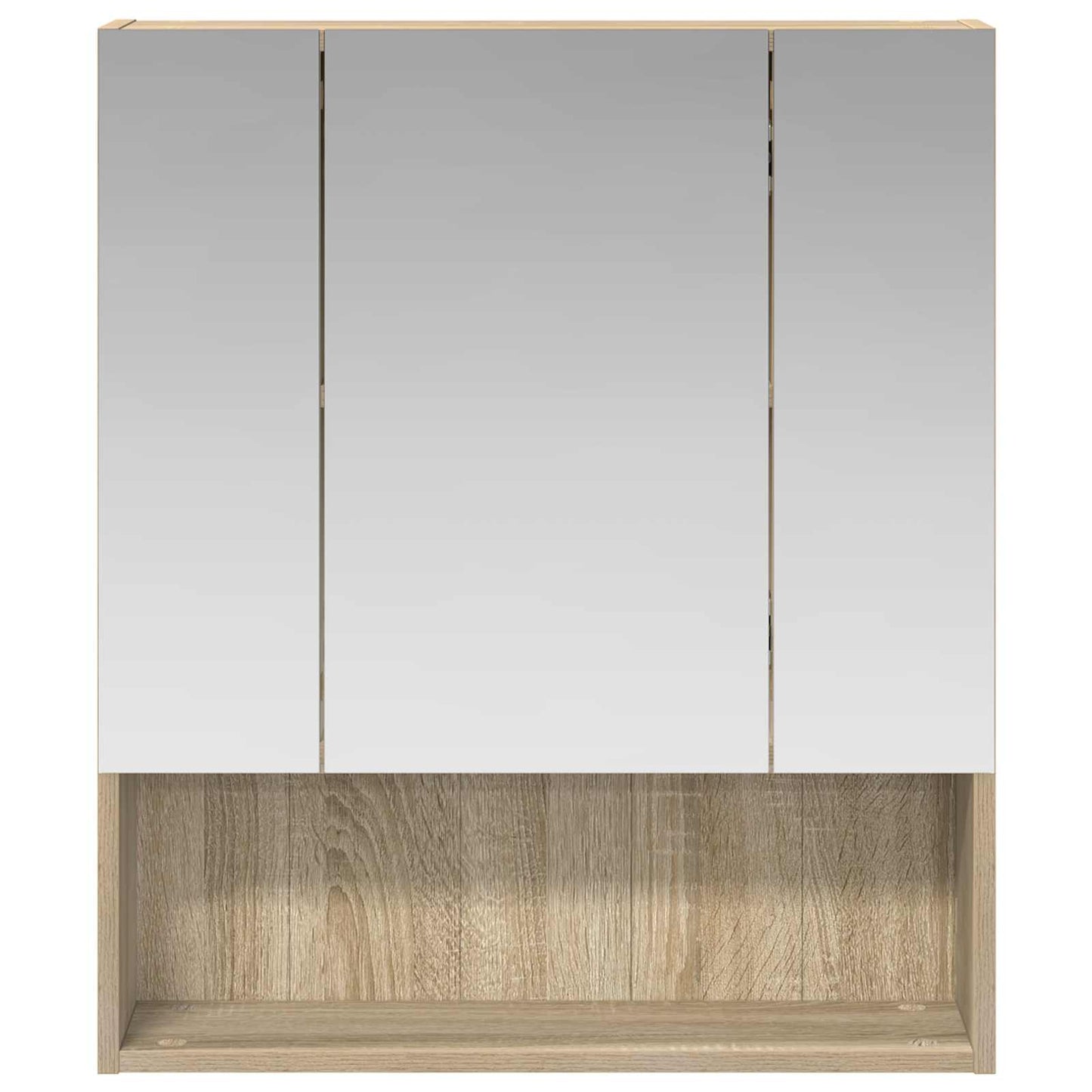 Fürdőszobai tükörszekrény Sonoma tölgy 60 x 14.5 x 70 cm