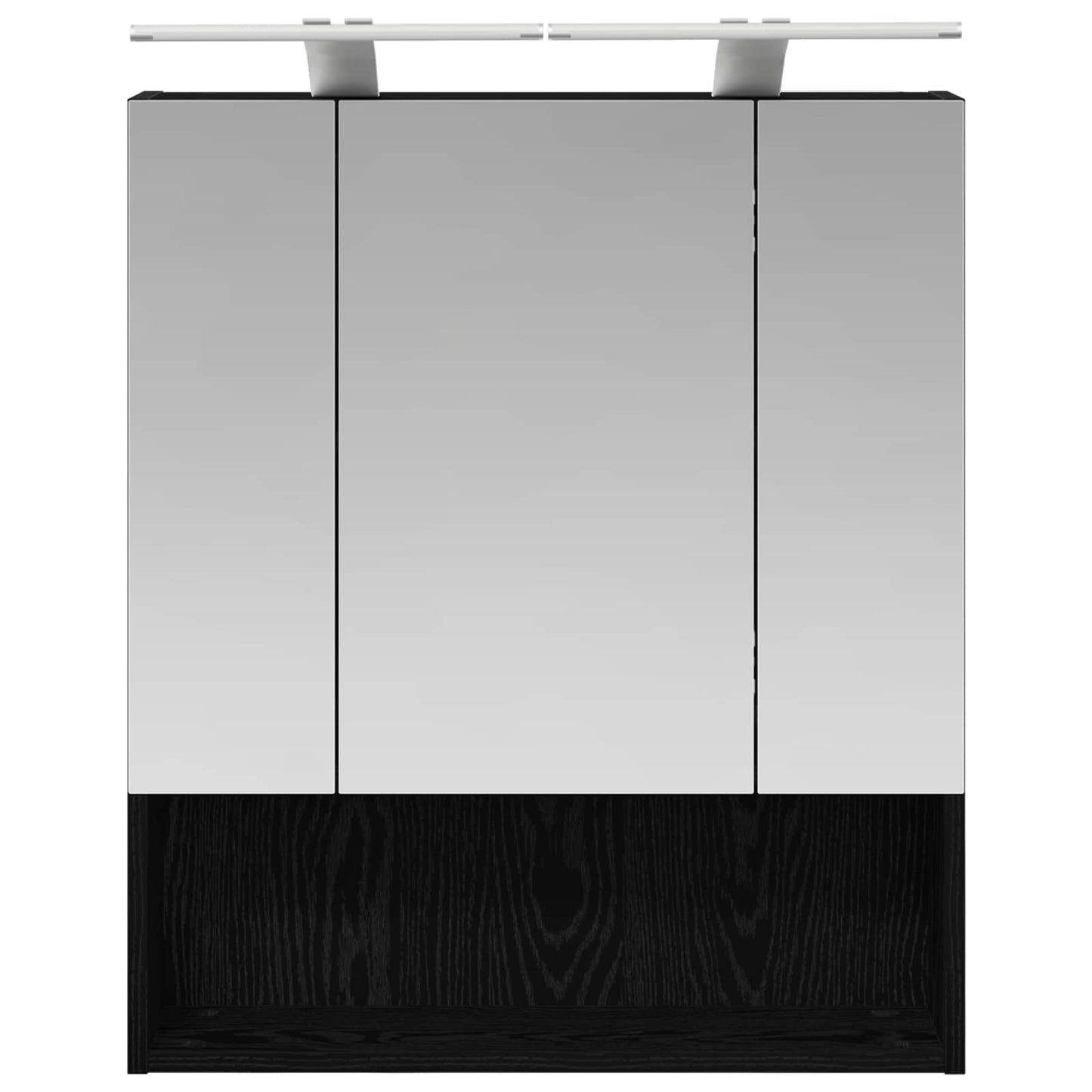 Fürdőszobai tükörszekrény Fekete tölgy 60 x 14.5 x 70 cm