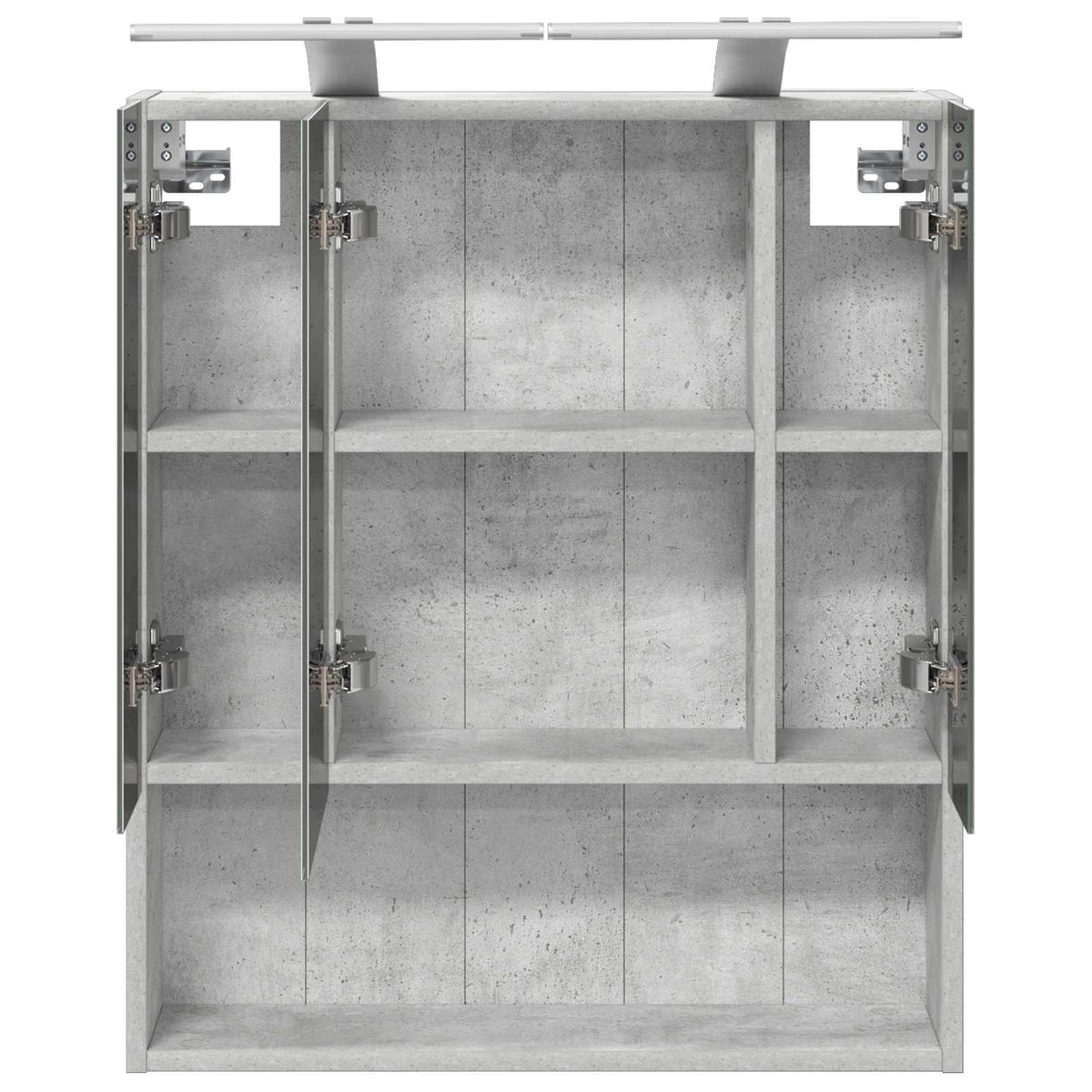 Fürdőszobai tükörszekrény Beton Szürke 60 x 14.5 x 70 cm