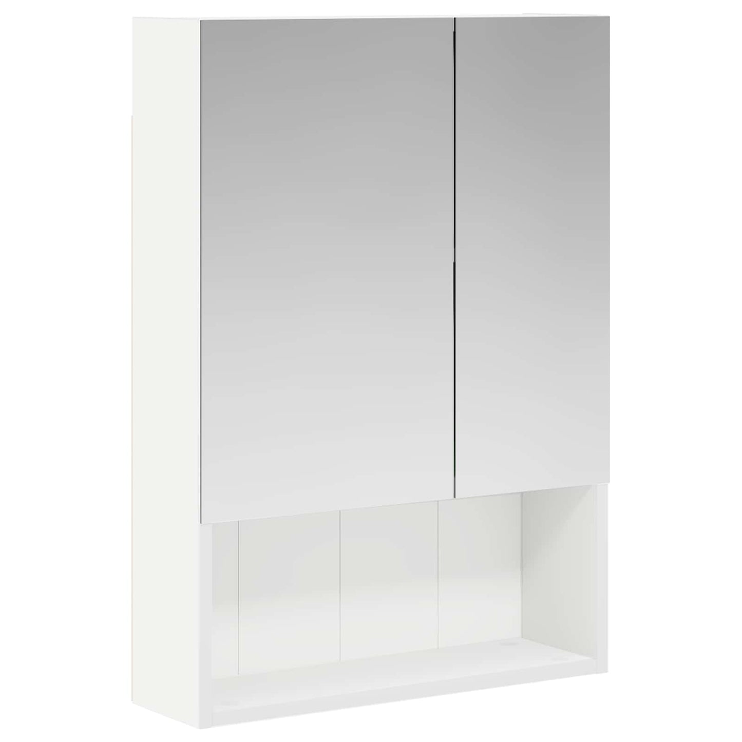 Fürdőszobai tükörszekrény Fehér 50 x 14,5 x 70 cm Szerelt fa