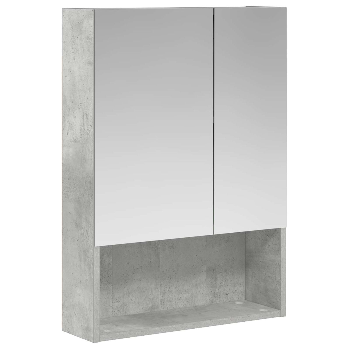 Fürdőszobai tükörszekrény Beton Szürke 50 x 14,5 x 70 cm