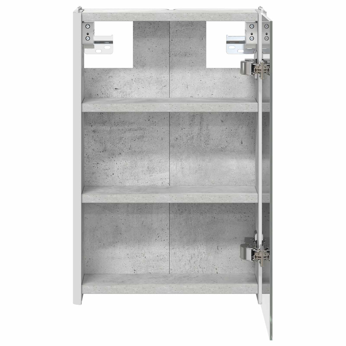 Fürdőszobai tükörszekrény Beton Szürke 33 x 11,5 x 50 cm