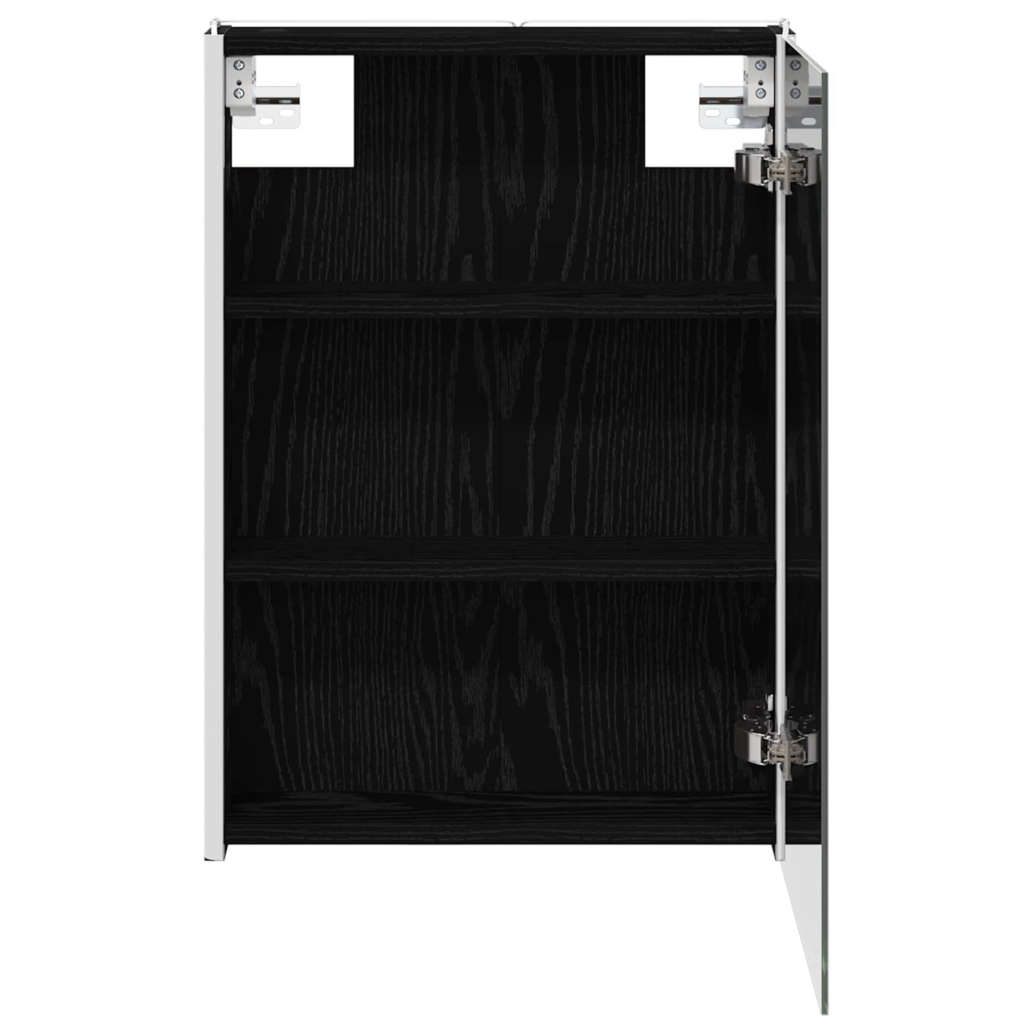 Fürdőszobai tükörszekrény Fekete tölgy 43 x 11,5 x 60,5 cm