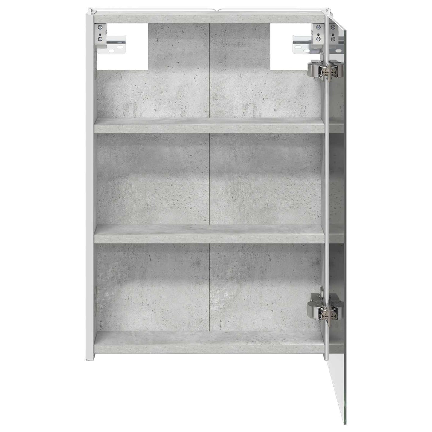 Fürdőszobai tükörszekrény Beton Szürke 43 x 11,5 x 60,5 cm