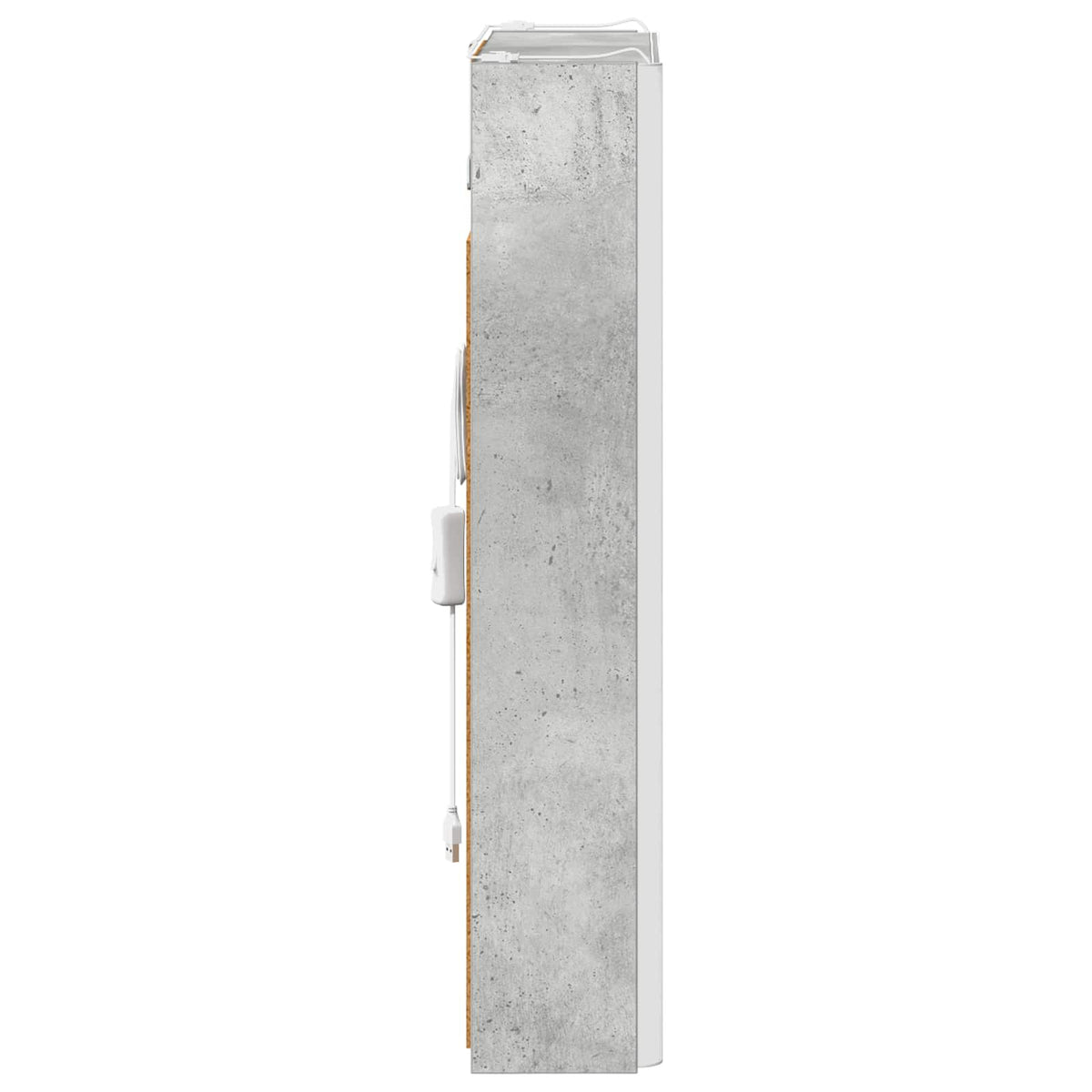 Fürdőszobai tükörszekrény Beton Szürke 43 x 11,5 x 60,5 cm