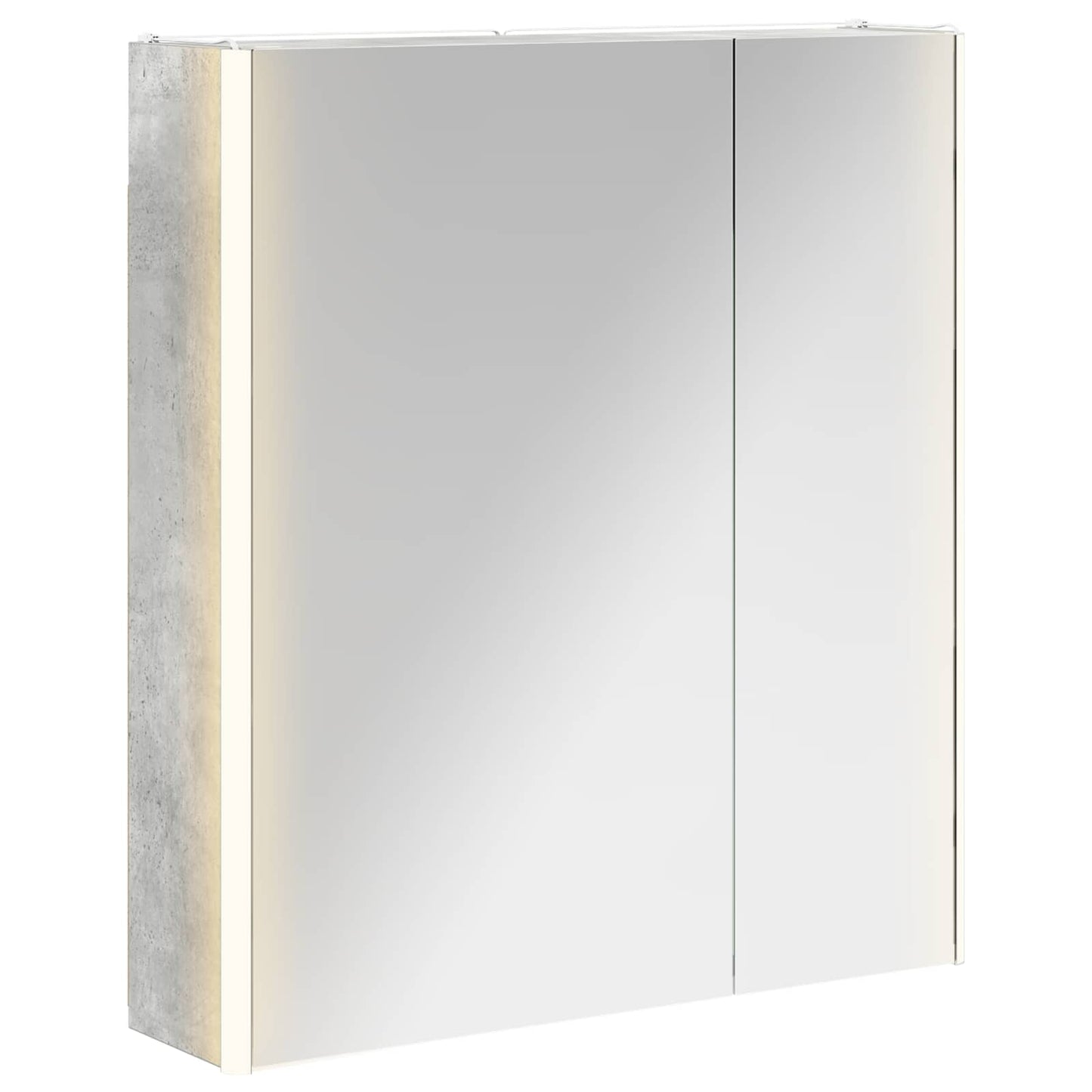 Fürdőszobai tükörszekrény Beton Szürke 63,5 x 15,5 x 70 cm