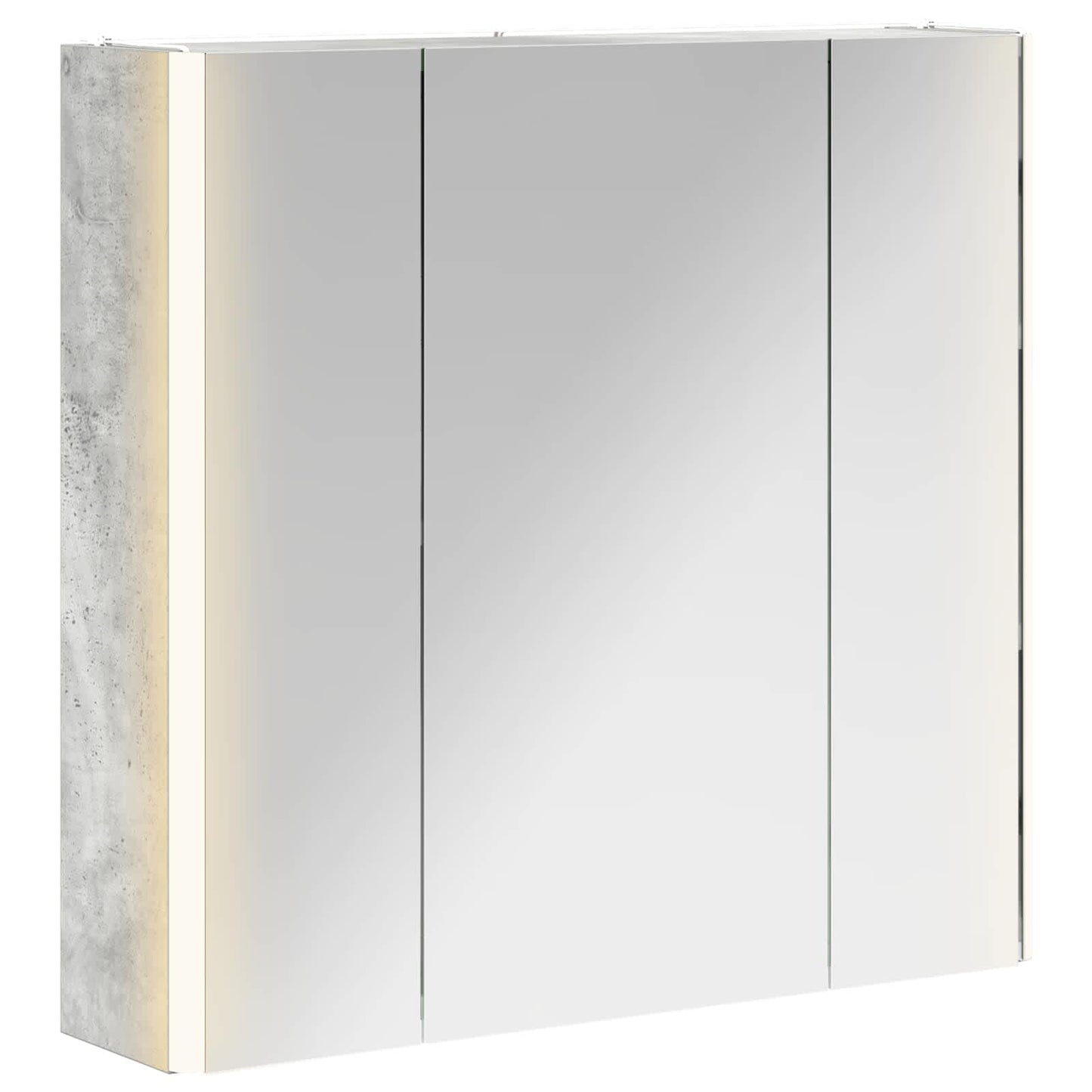 Fürdőszobai tükörszekrény Beton Szürke 63,5 x 15,5 x 60,5 cm