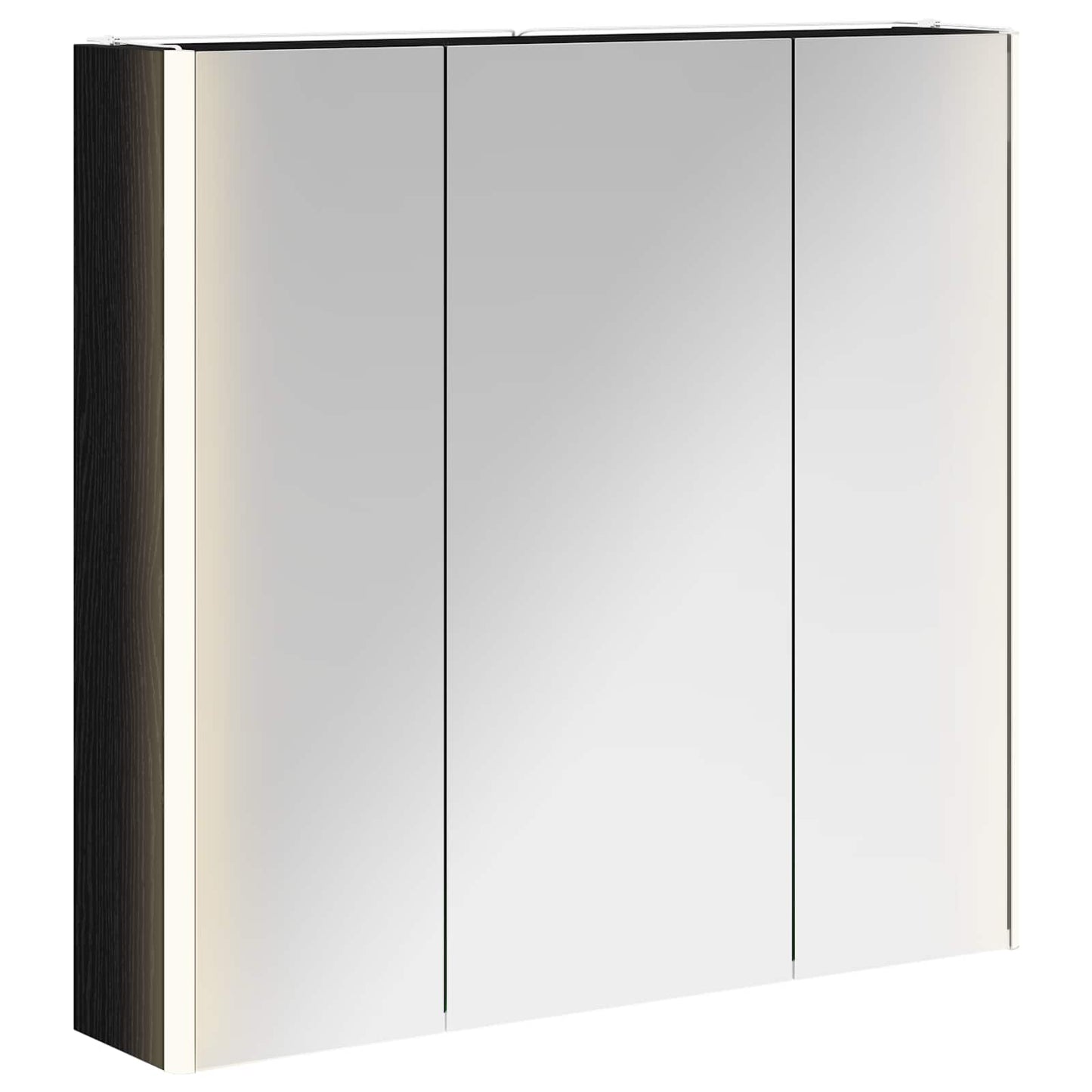 Fürdőszobai tükörszekrény Fekete tölgy 73.5 x 15.5 x 70 cm