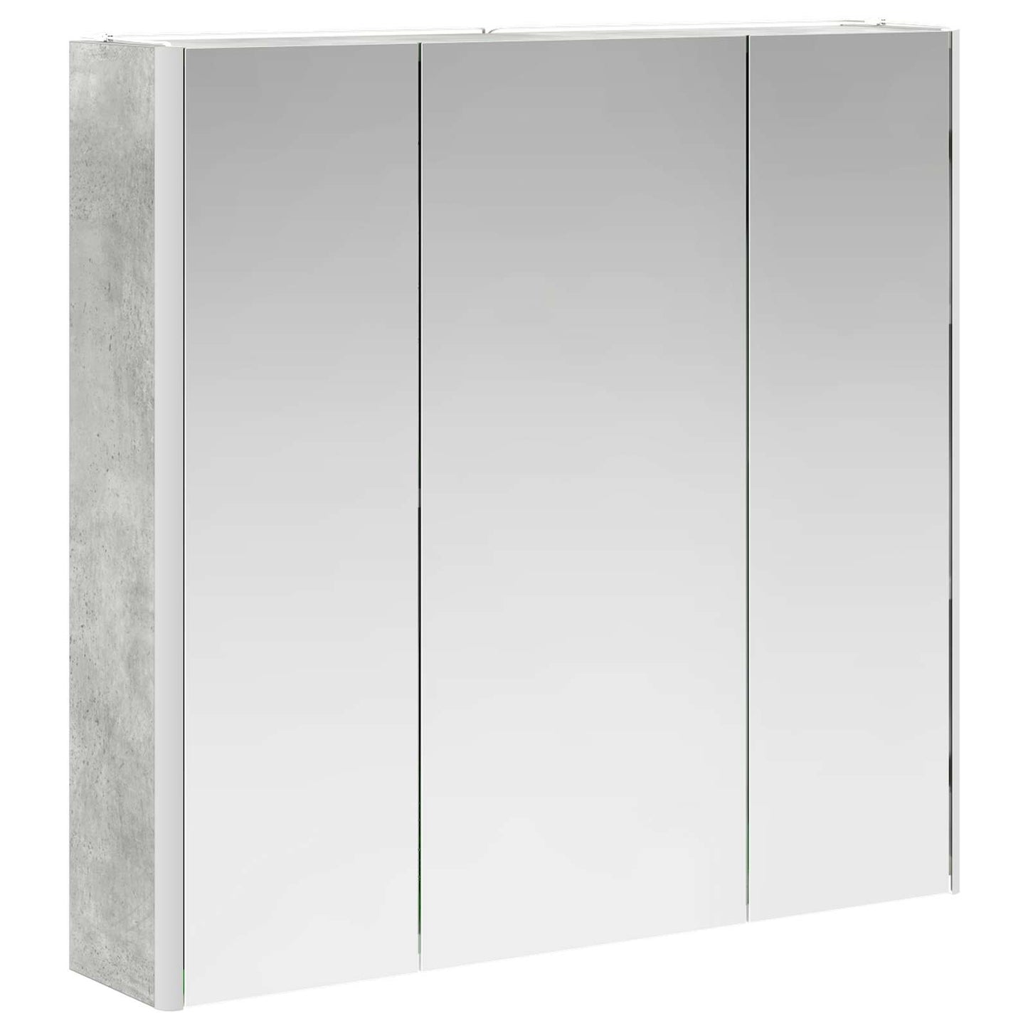 Fürdőszobai tükörszekrény Beton Szürke 73.5 x 15.5 x 70 cm