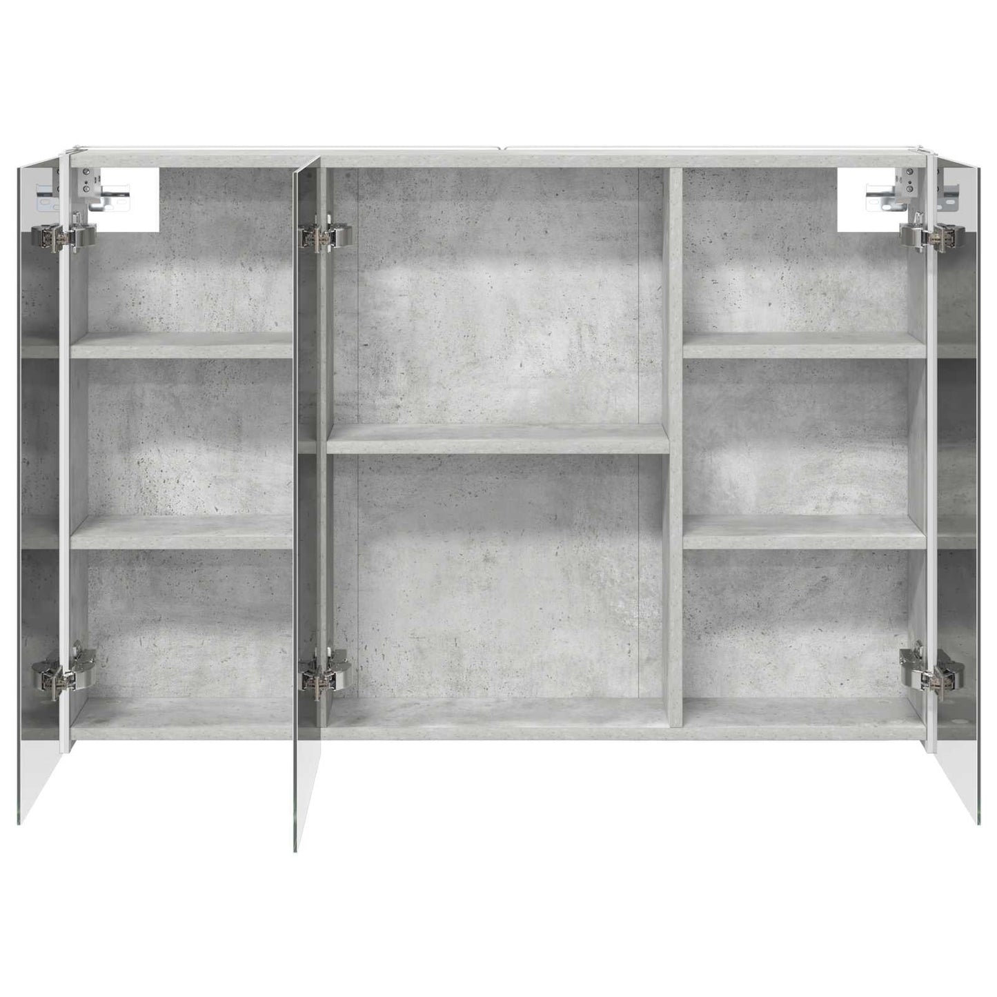 Fürdőszobai tükörszekrény Beton Szürke 103,5 x 15,5 x 70 cm