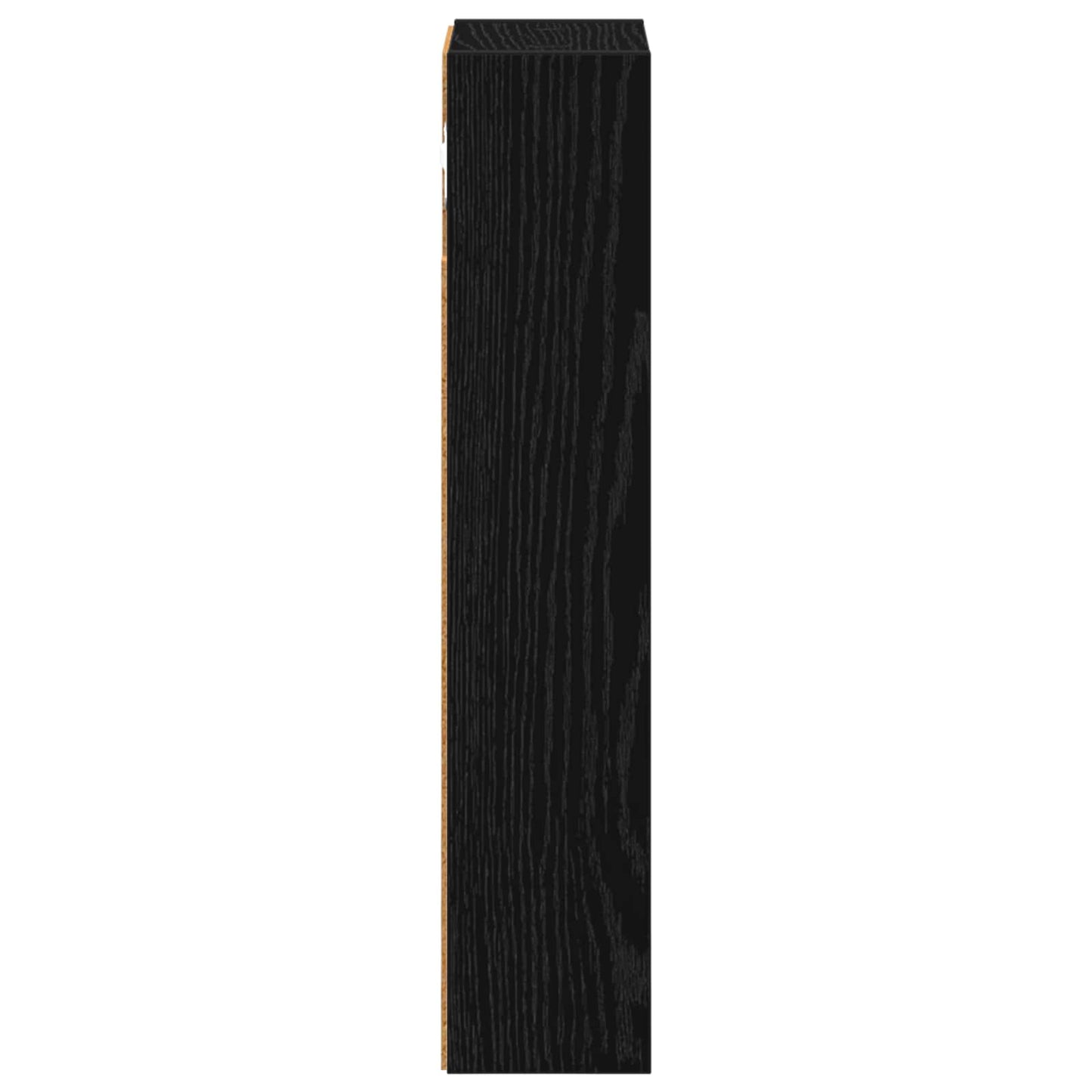 Fürdőszobai faliszekrény polcokkal Fekete Tölgy 20 x 10 x 50 cm