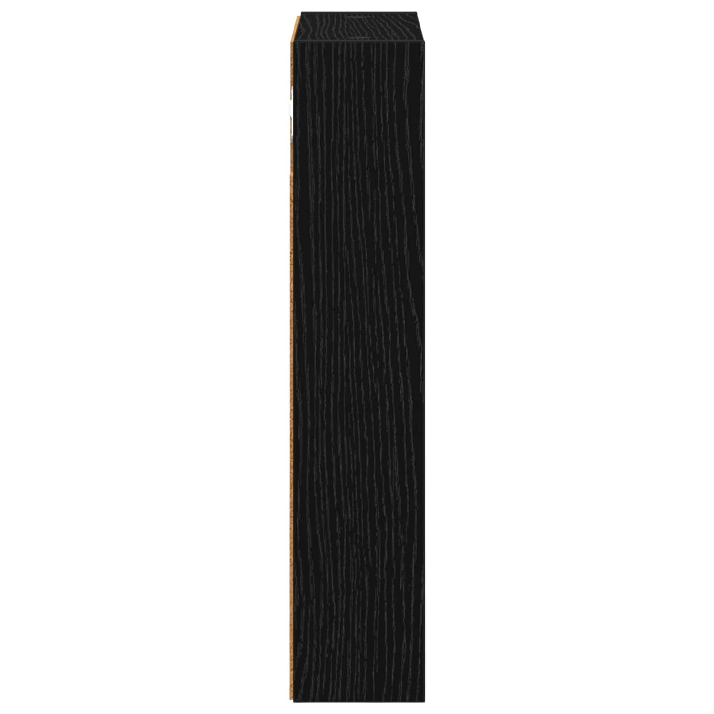 Fürdőszobai faliszekrény polcokkal Fekete Tölgy 30 x 10 x 50 cm