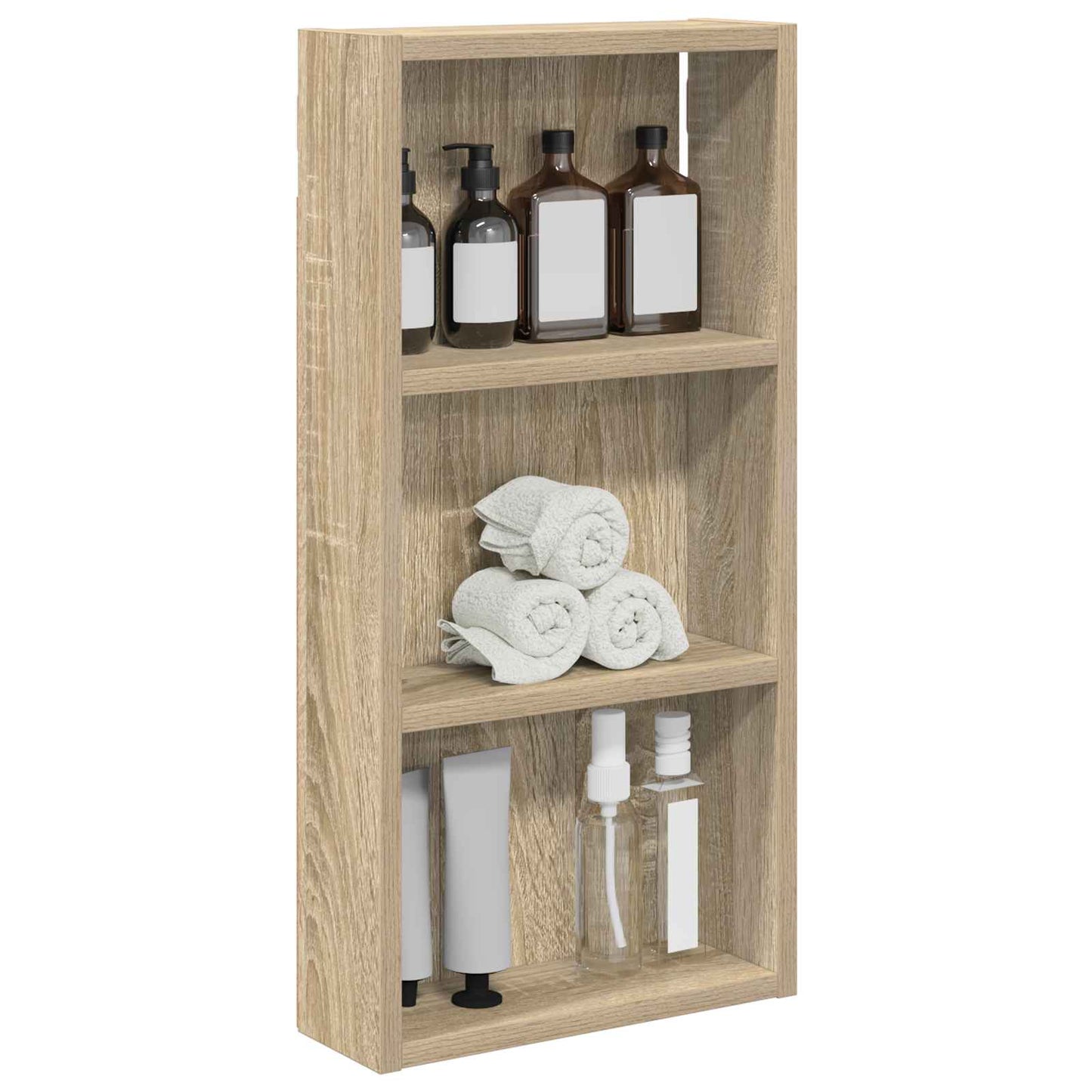 Fürdőszobai faliszekrény Sonoma tölgy 30 x 10 x 60,5 cm
