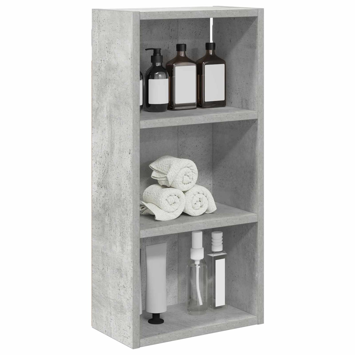 Fürdőszobai faliszekrény Beton Szürke 30 x 16 x 62,5 cm