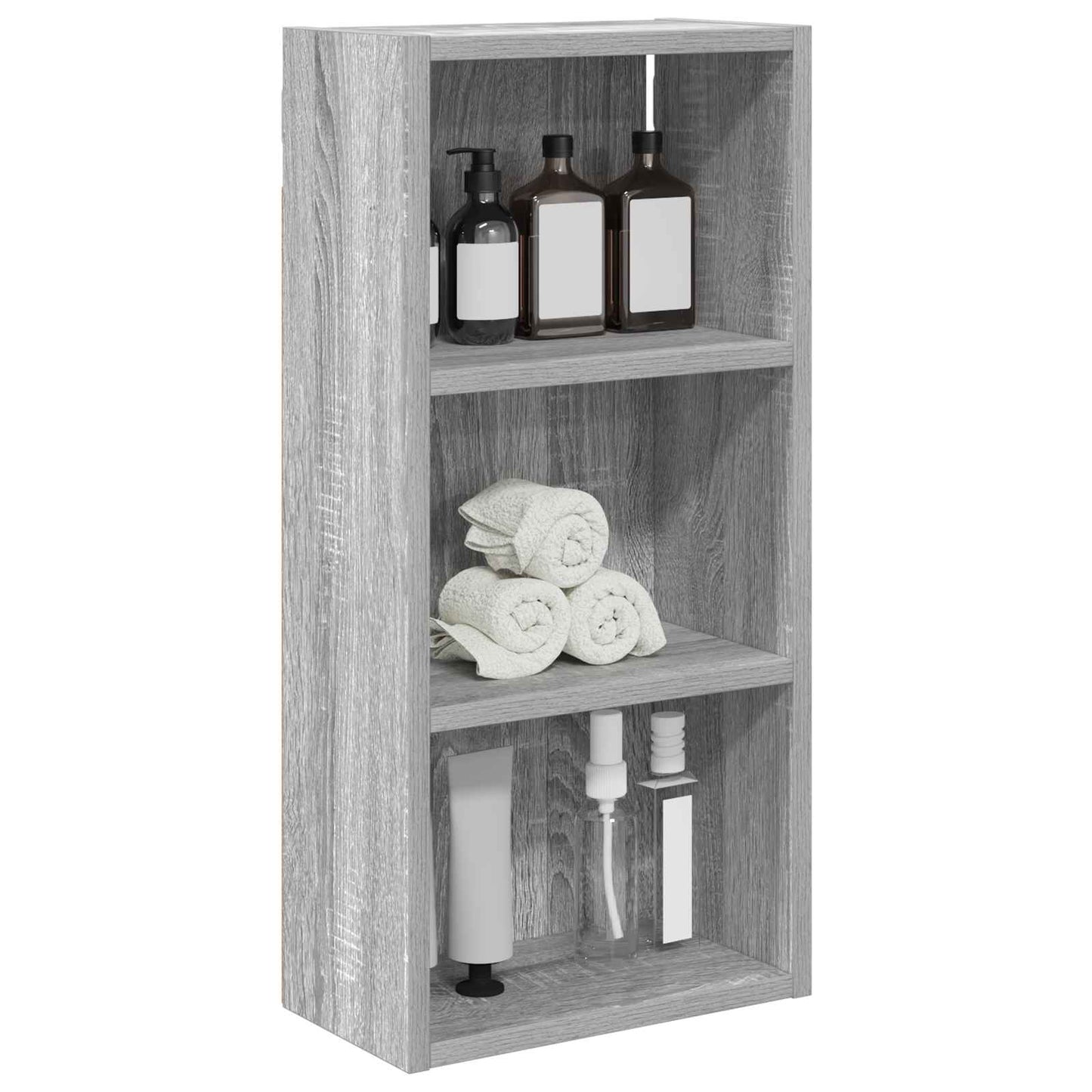 Fürdőszobai faliszekrény Szürke Sonoma 30 x 16 x 62,5 cm