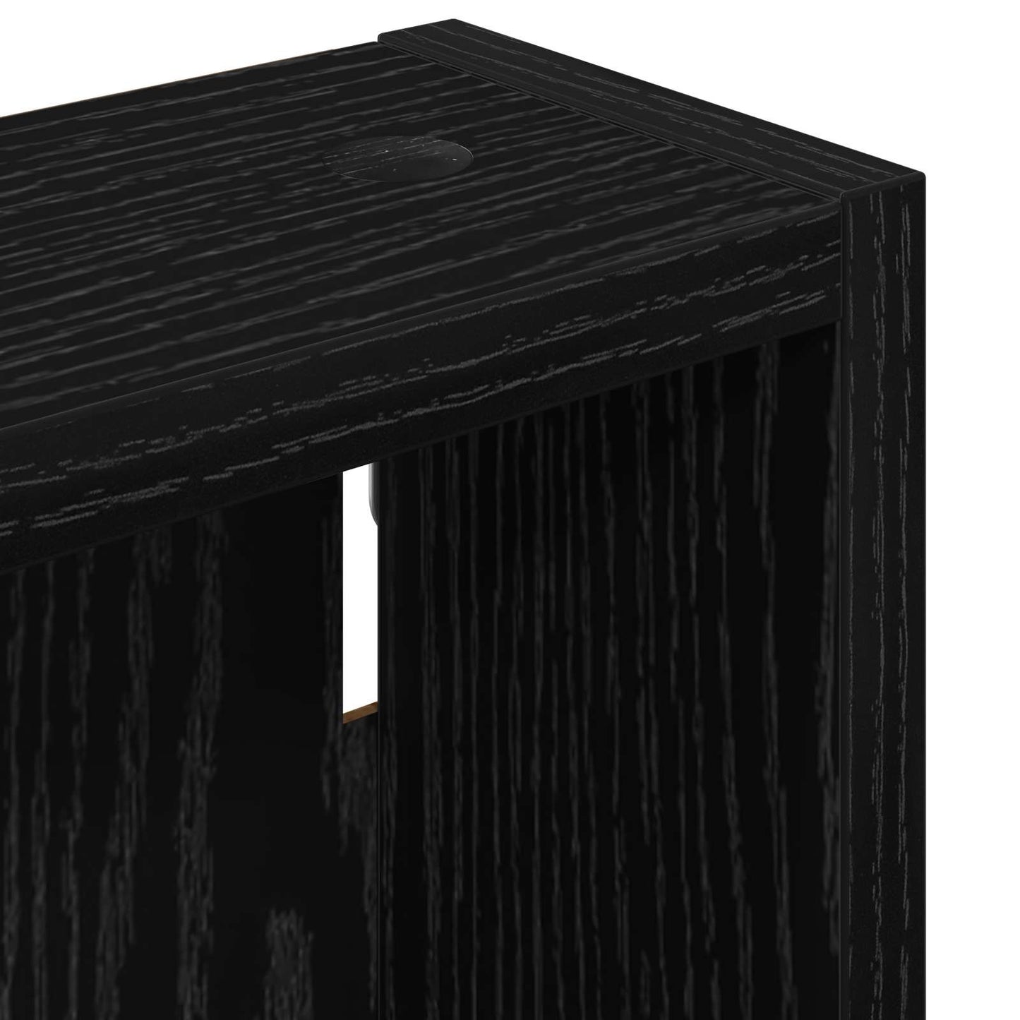 Fürdőszobai faliszekrény polcokkal Fekete Tölgy 40 x 10 x 50 cm