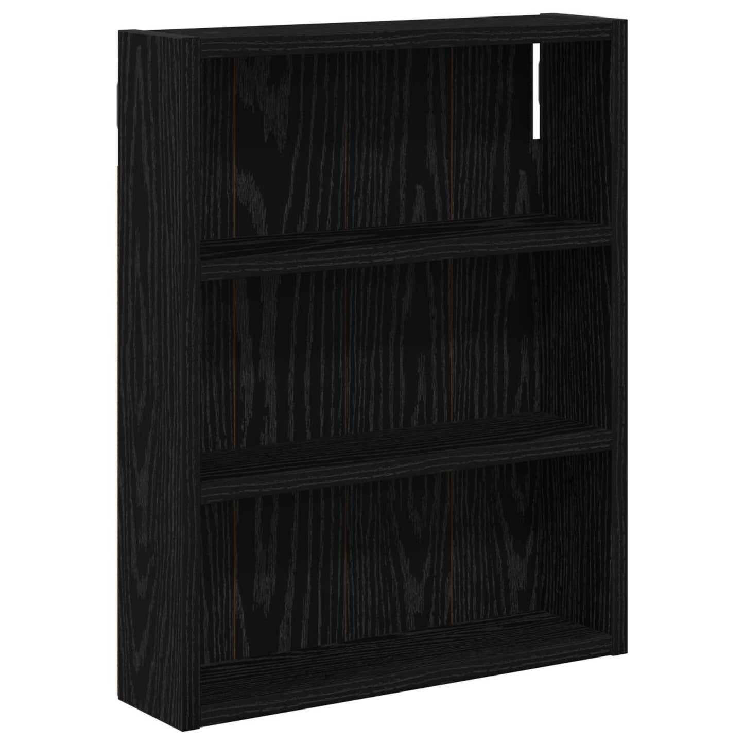 Fürdőszobai faliszekrény polcokkal Fekete Tölgy 40 x 10 x 50 cm