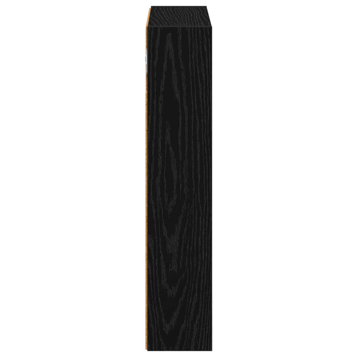 Fürdőszobai faliszekrény polcokkal Fekete Tölgy 40 x 10 x 50 cm