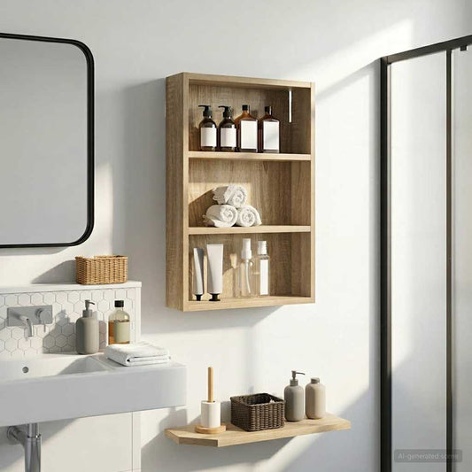 Fürdőszobai faliszekrény Sonoma tölgy 40 x 10 x 60,5 cm