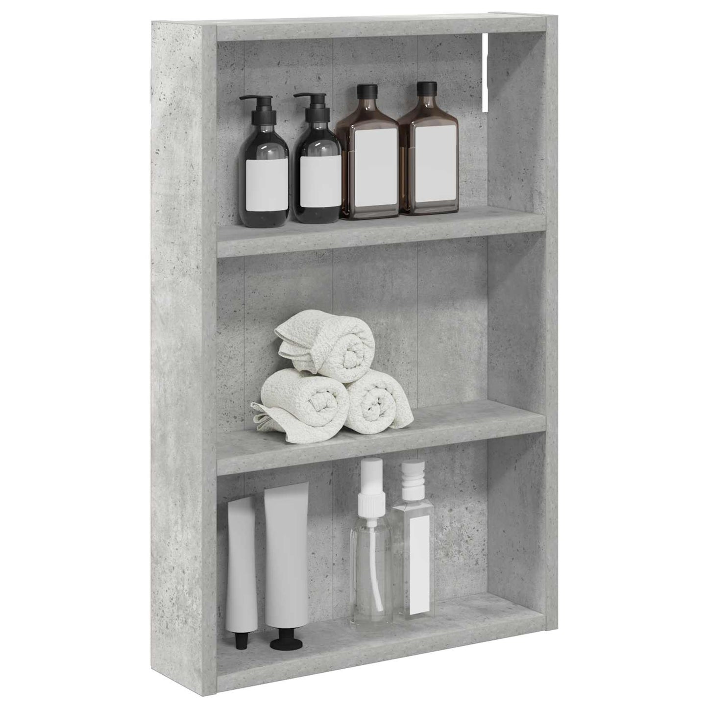 Fürdőszobai faliszekrény Beton Szürke 40 x 10 x 60,5 cm