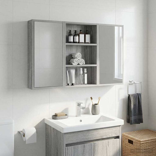 Fürdőszobai faliszekrény Szürke Sonoma 40 x 10 x 60,5 cm