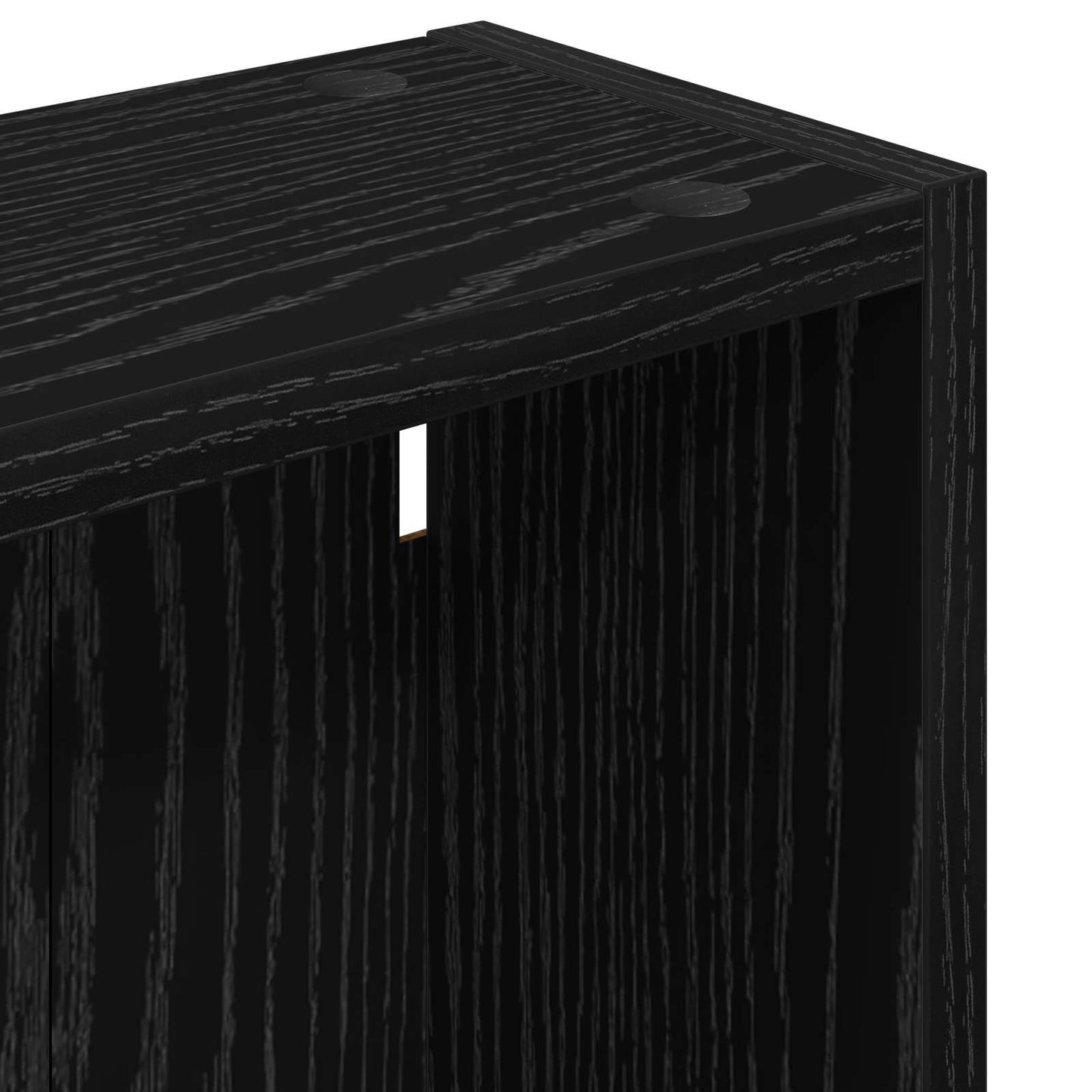 Fürdőszobai faliszekrény polcokkal Fekete Tölgy 40 x 14 x 70 cm