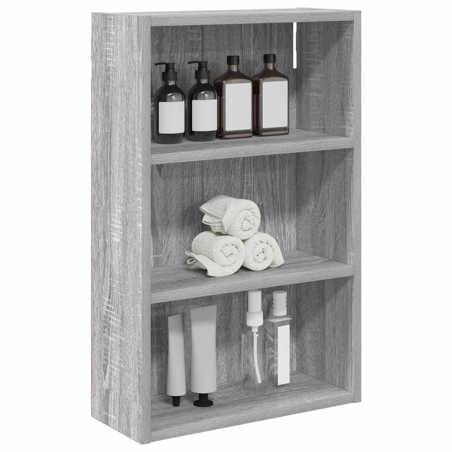 Fürdőszobai faliszekrény Szürke Sonoma 40 x 16 x 62,5 cm