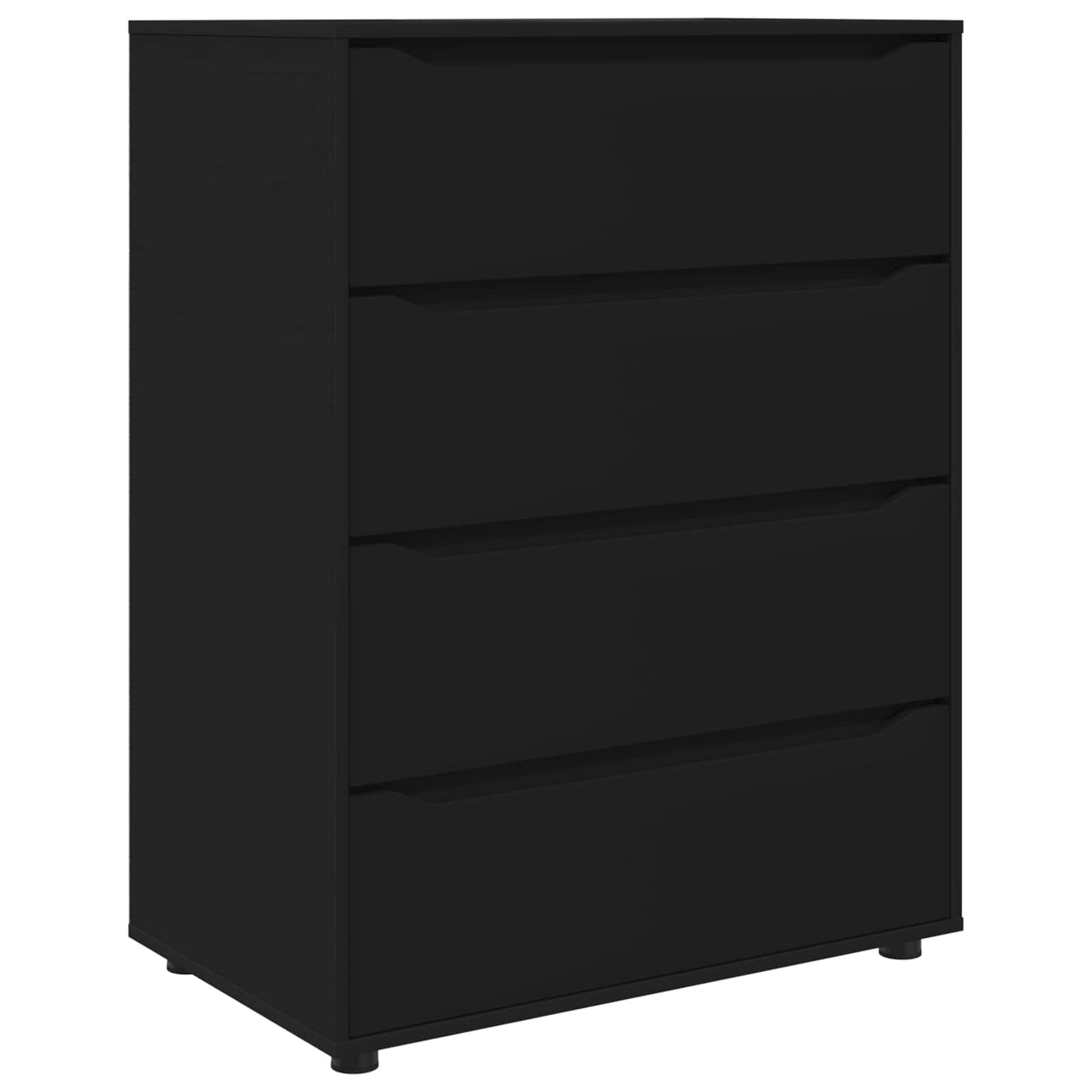 Tároló szekrények 80 x 48 x 105 cm Szerelt Fa Fekete
