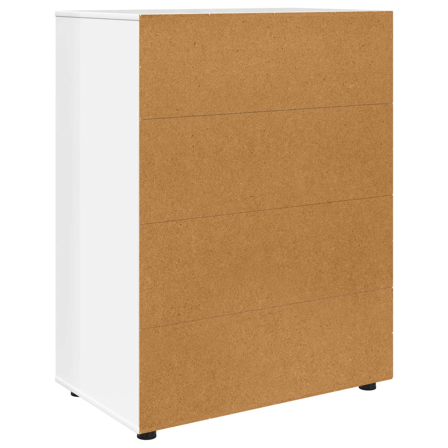 Tároló szekrények 80 x 48 x 105 cm Szerelt Fa Magas Fényű Fehér