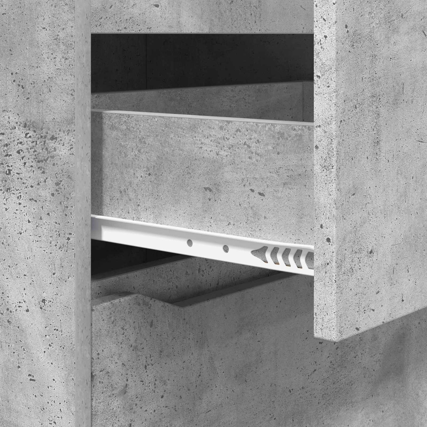 Tároló szekrények 60 x 48 x 105 cm Szerelt Fa Beton Szürke