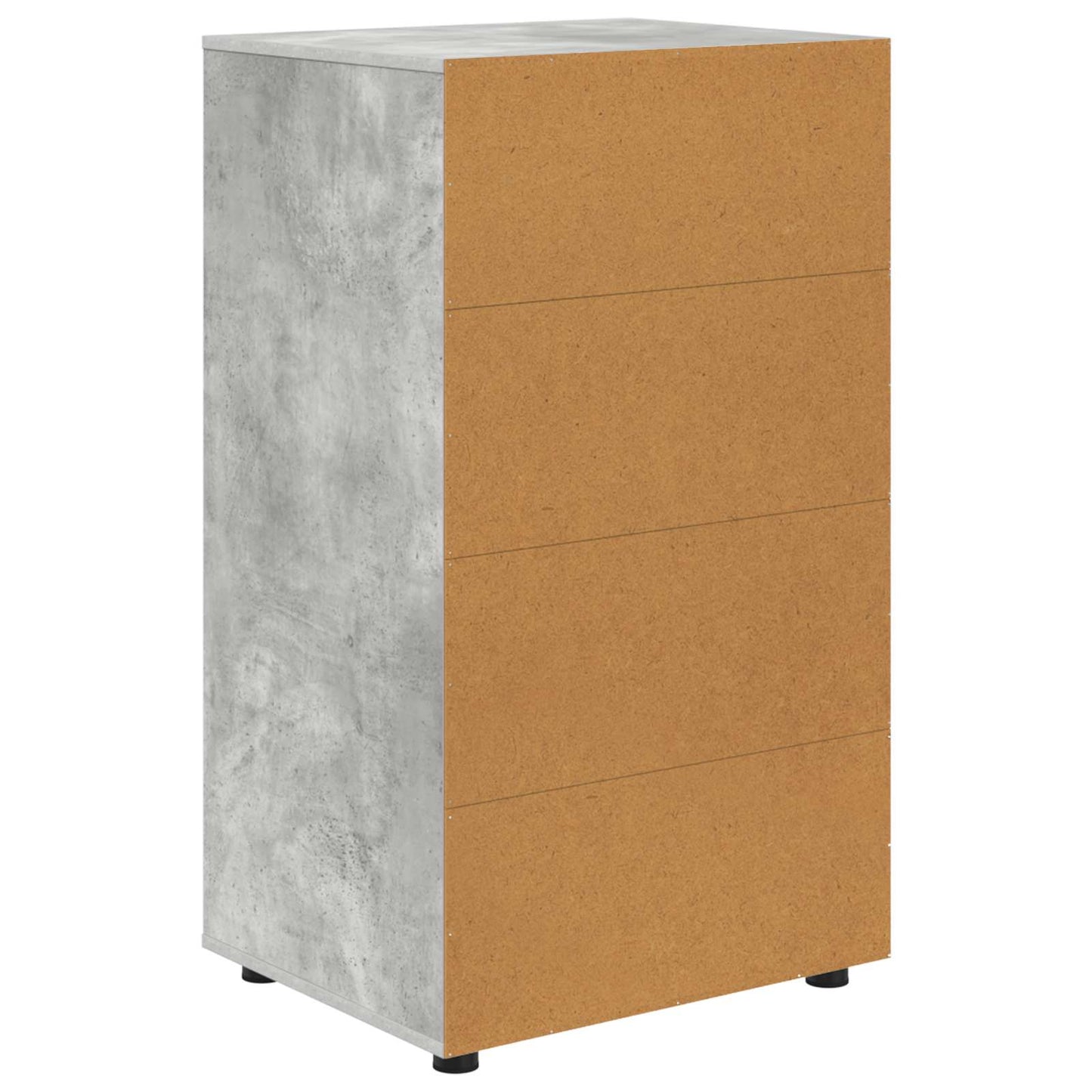 Tároló szekrények 60 x 48 x 105 cm Szerelt Fa Beton Szürke