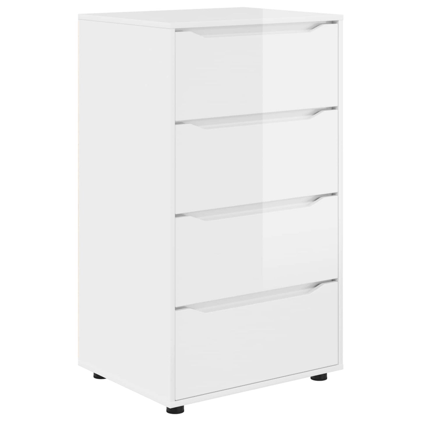 Tároló szekrények Magas Fényű Fehér 60 x 48 x 105 cm Faanyag