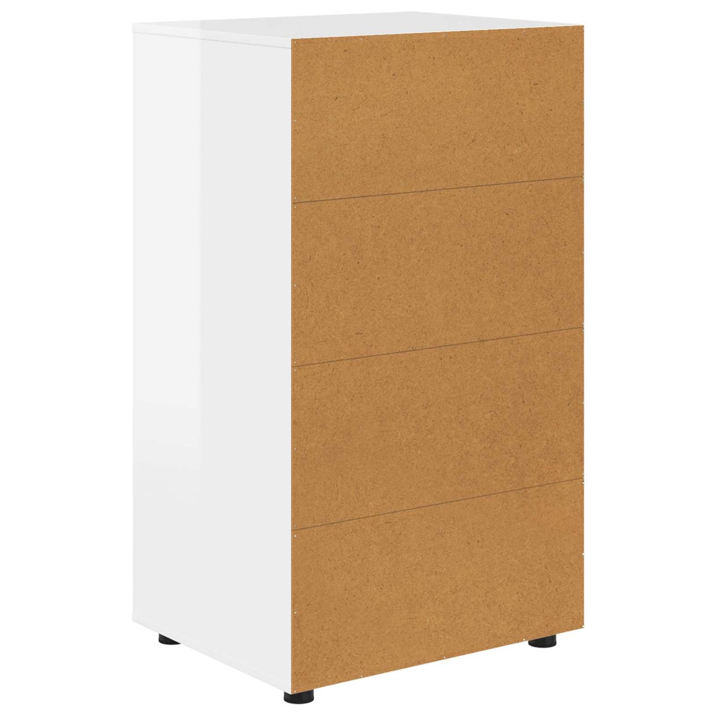 Tároló szekrények Magas Fényű Fehér 60 x 48 x 105 cm Faanyag