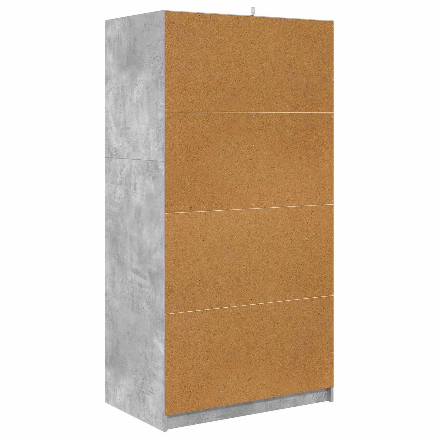 Ruhásszekrény Beton Szürke 79,5 x 49 x 156 cm Mérnöki fa