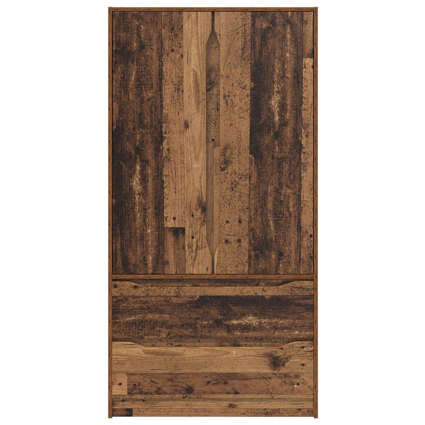Ruhásszekrény fiókkal Öreg fa 79,5 x 49 x 156 cm Mérnöki fa