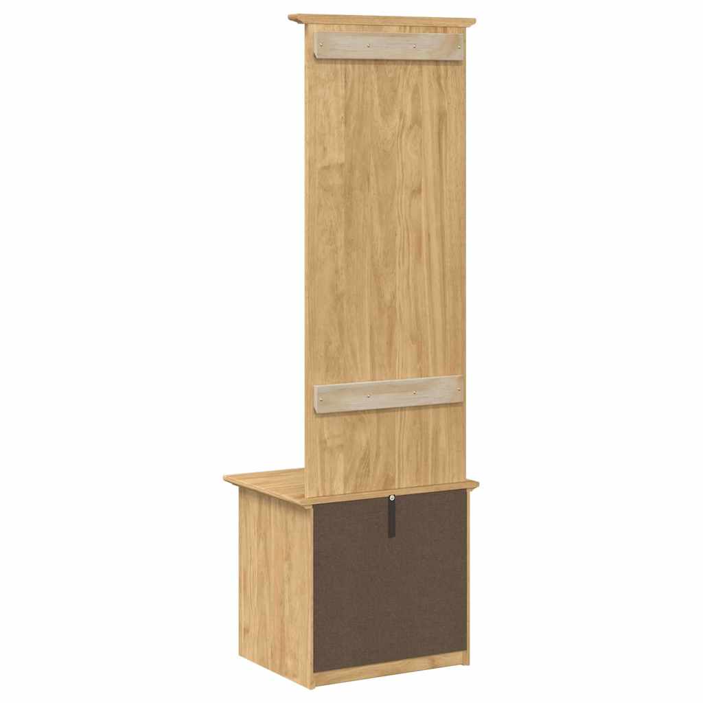 Előszobafal BODO Méz barna 50 x 40 x 156,7 cm Tömör Fenyőfa