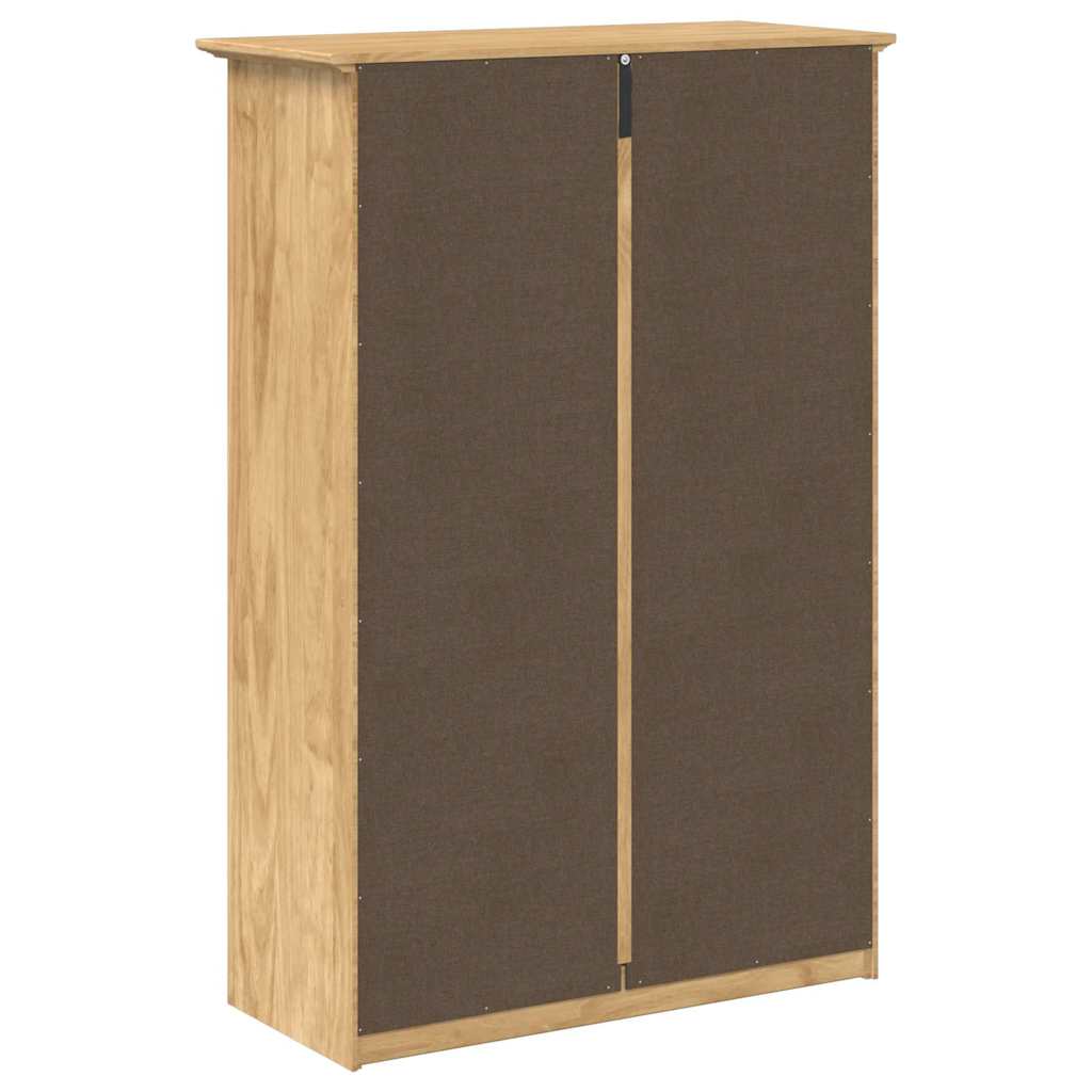 Cipőtartó BODO 80 x 35 x 118 cm Szerelt Fa Méz barna