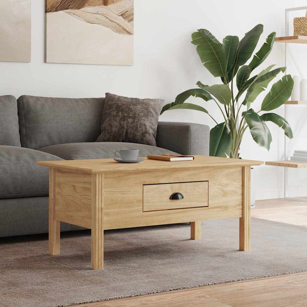 Dohányzóasztal BODO Méz barna 100 x 55 x 45,8 cm Szerelt Fa