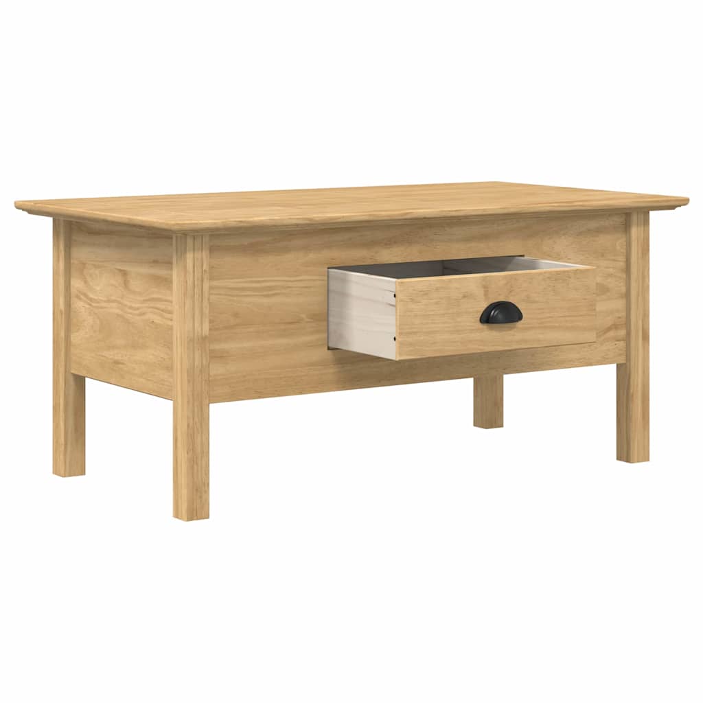 Dohányzóasztal BODO Méz barna 100 x 55 x 45,8 cm Szerelt Fa