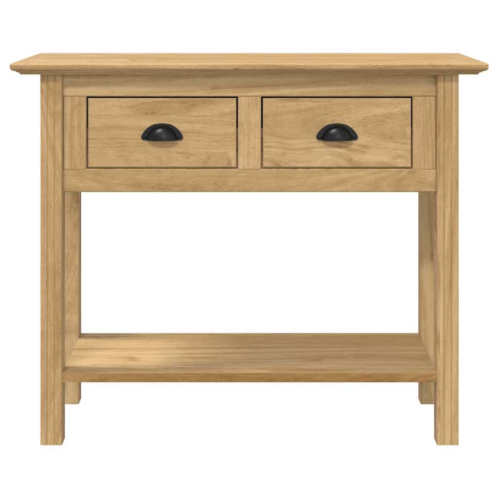 Konzolasztal BODO Méz barna 91 x 34.7 x 74 cm Szerelt Fa