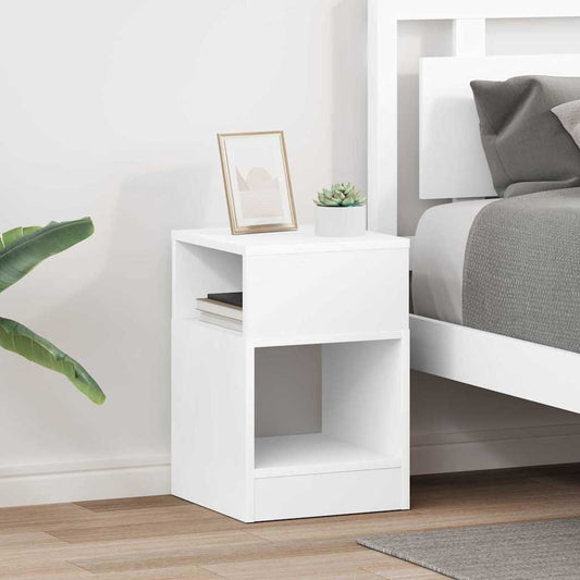Végasztal 2 pcs Fehér 30,5 x 30 x 45 cm Faanyag