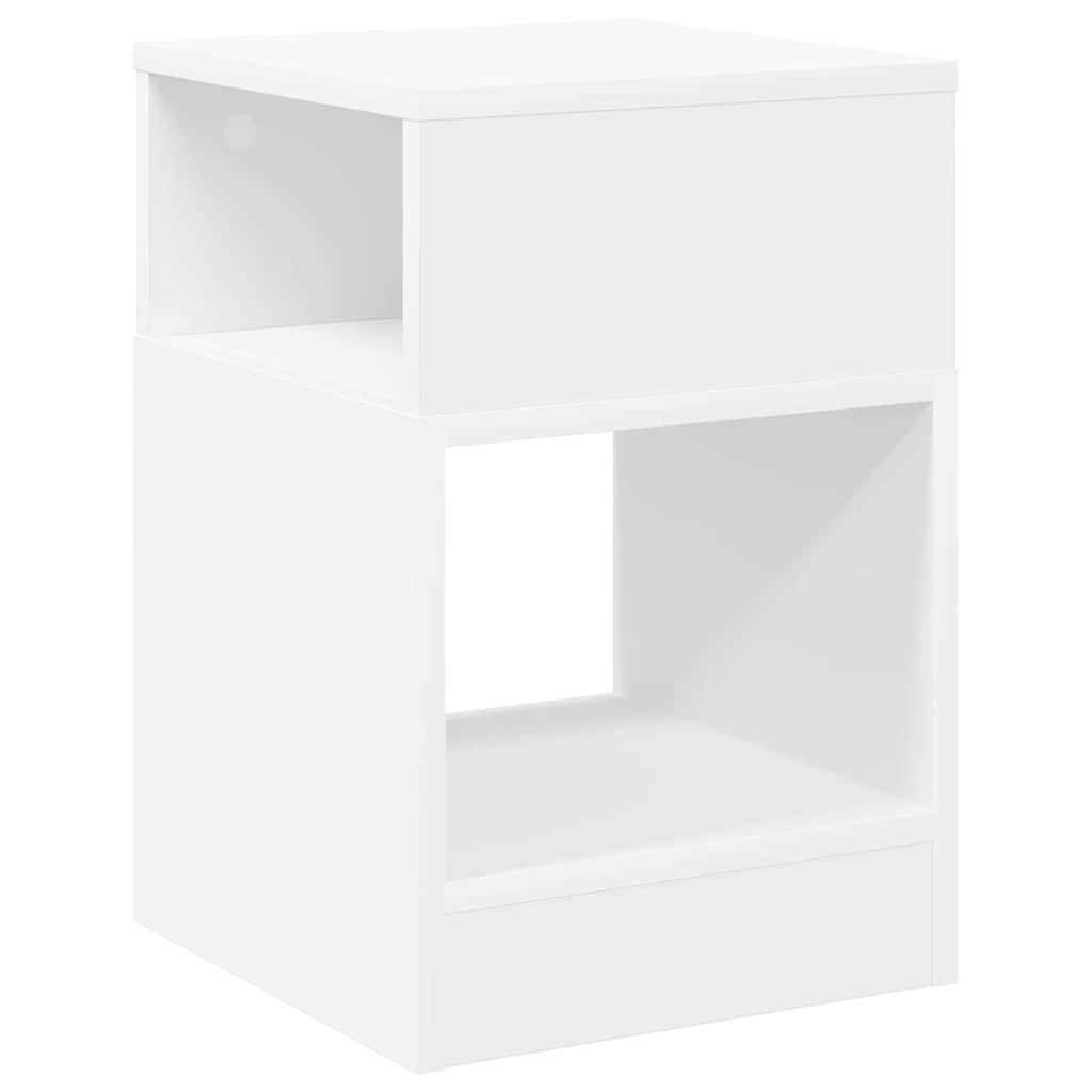 Végasztal 2 pcs Fehér 30,5 x 30 x 45 cm Faanyag