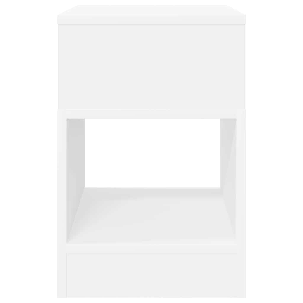 Végasztal 2 pcs Fehér 30,5 x 30 x 45 cm Faanyag