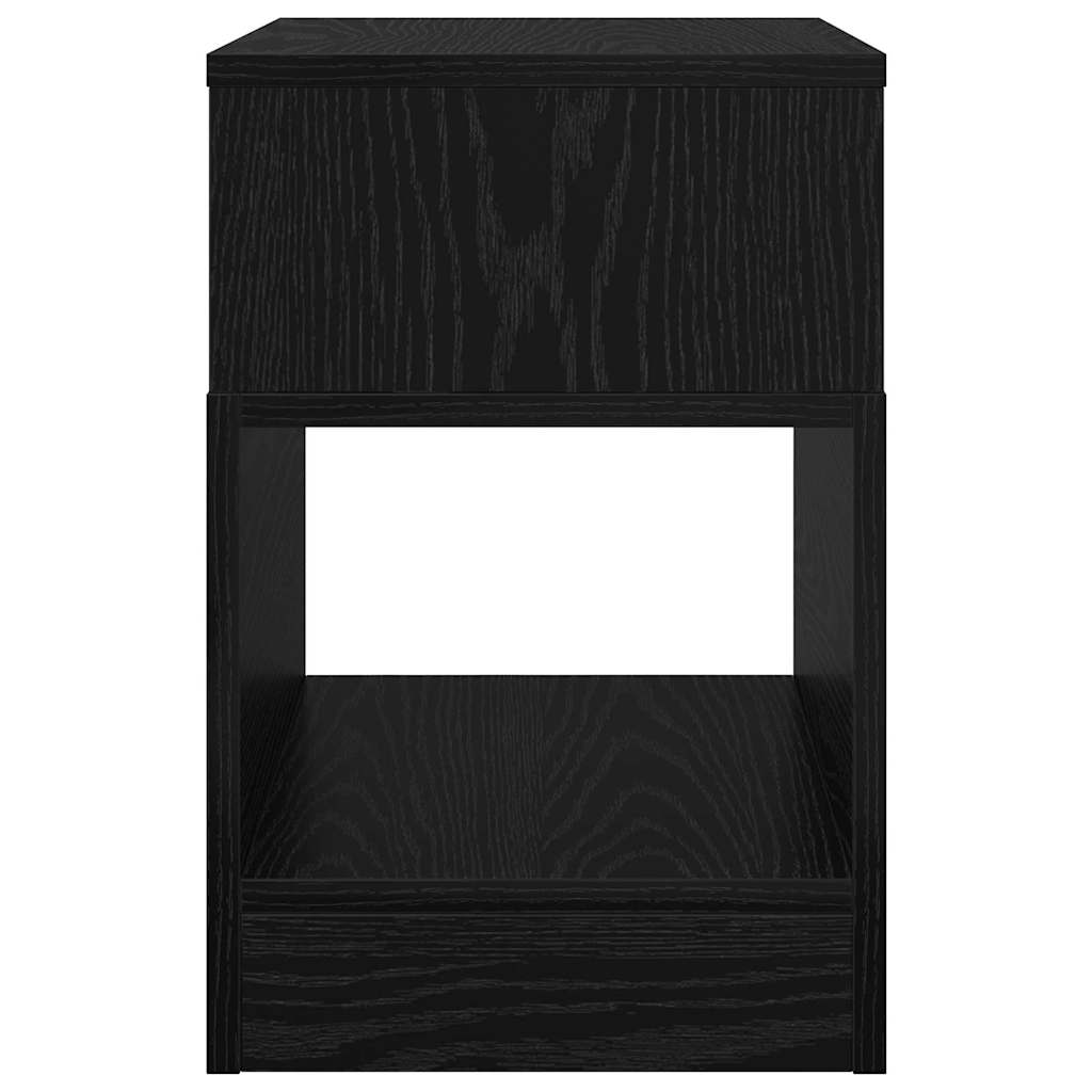 Végasztal 2 db Fekete tölgy 30,5 x 30 x 45 cm Szerelt Fa