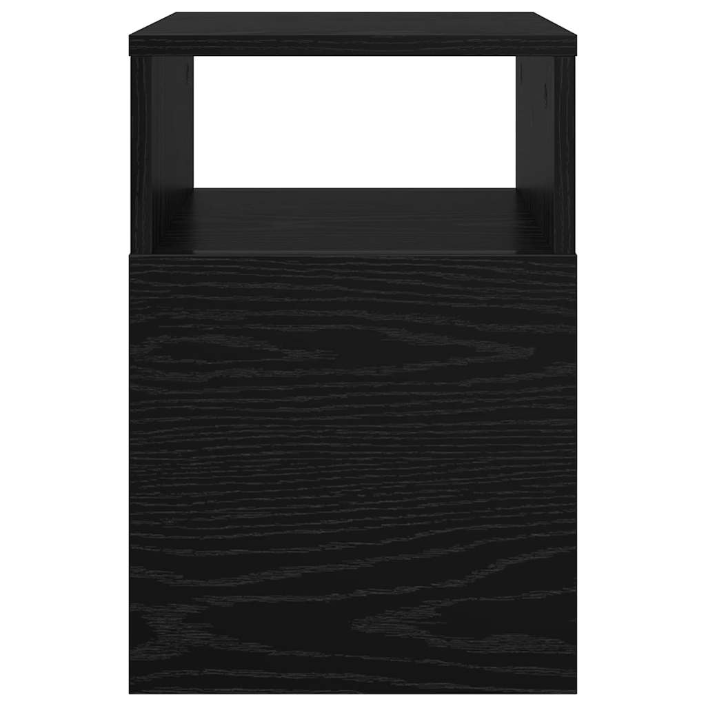 Végasztal 2 db Fekete tölgy 30,5 x 30 x 45 cm Szerelt Fa