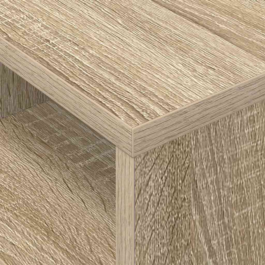 Végasztal 2 db Sonoma tölgy 30,5 x 30 x 45 cm Szerelt Fa